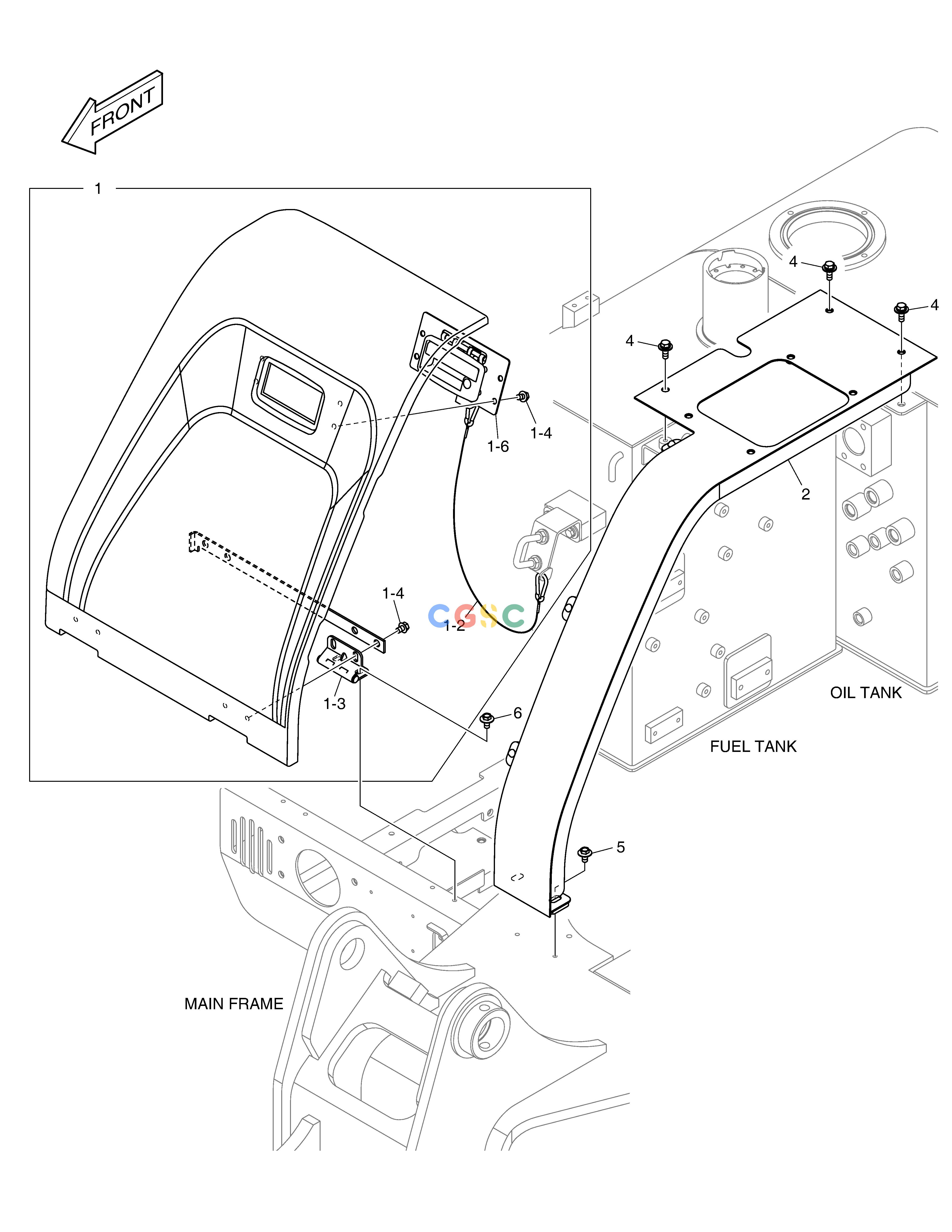 斗山零件查询COVER E57W Doosan parts catalog online