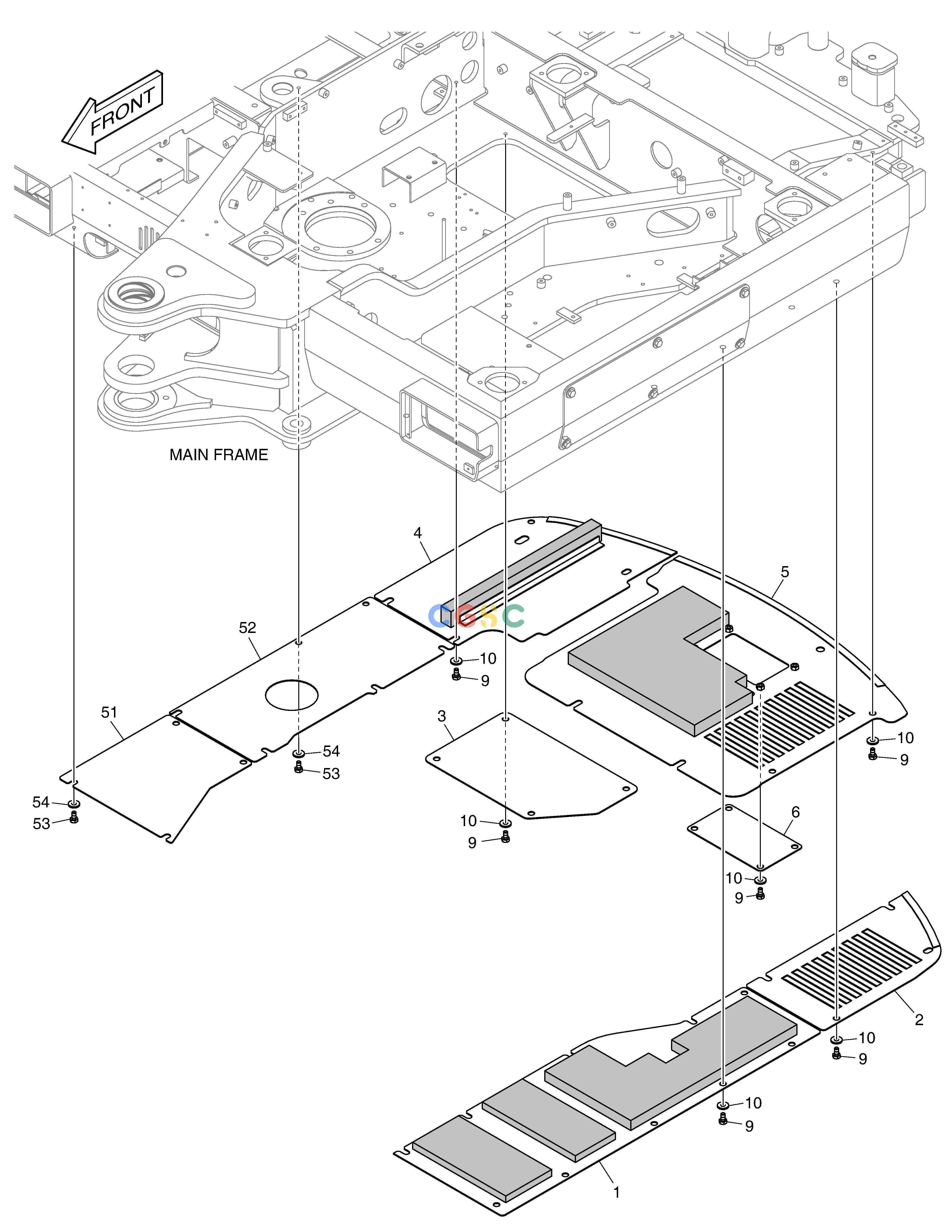 斗山零件查询UNDER COVER E57W Doosan parts catalog online