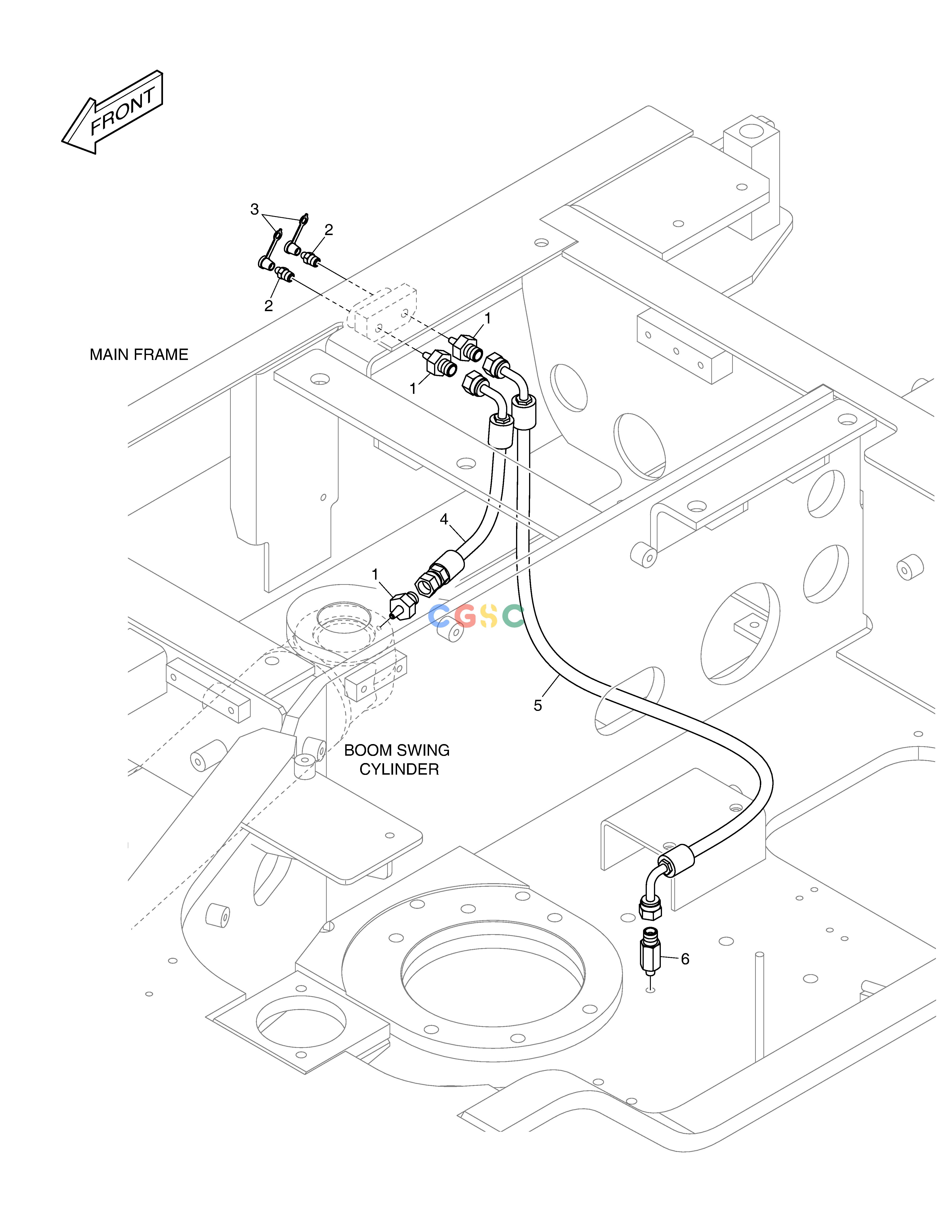 斗山零件查询LUBRICATION PIPING E57W Doosan parts catalog online