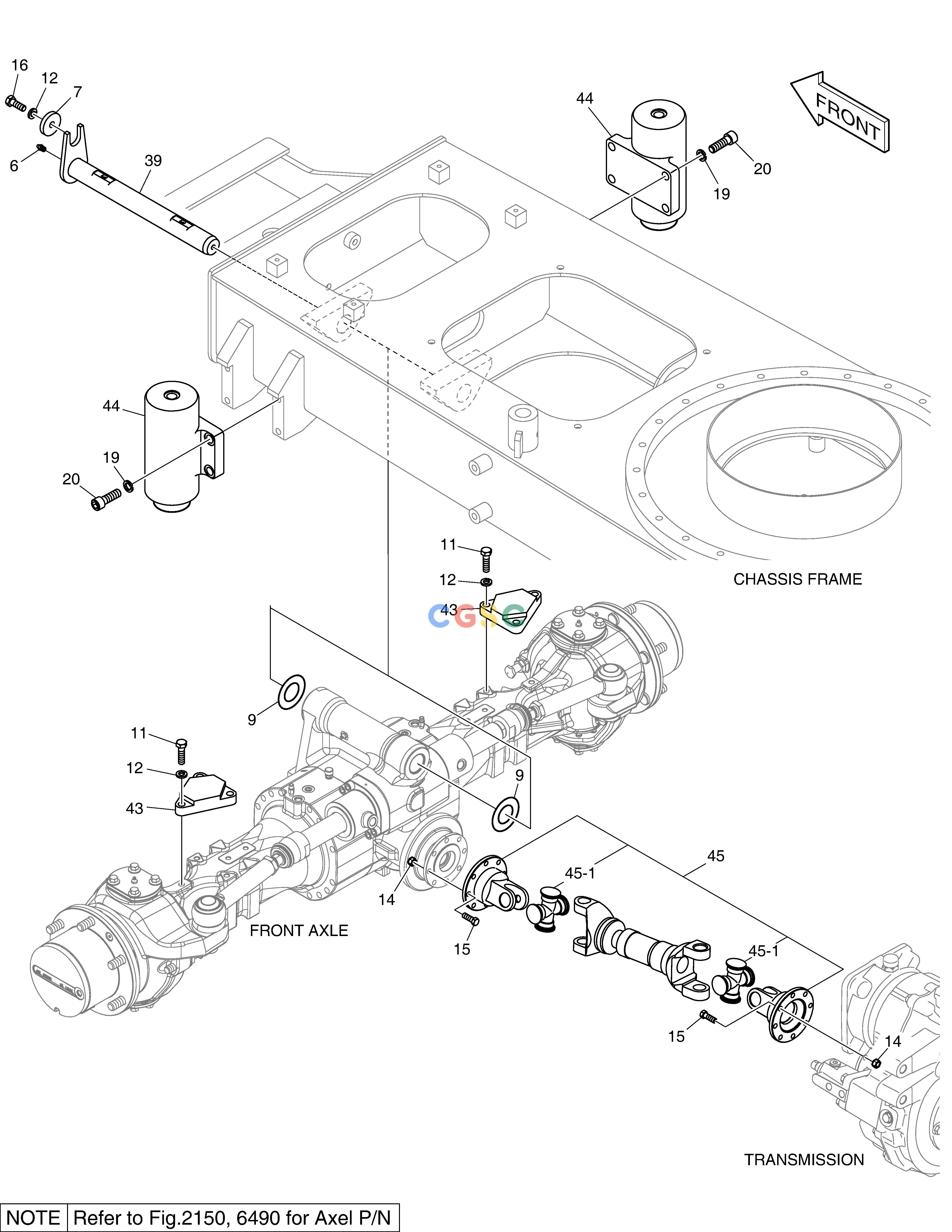 斗山零件查询POWER TRAIN - FRONT E57W Doosan parts catalog online