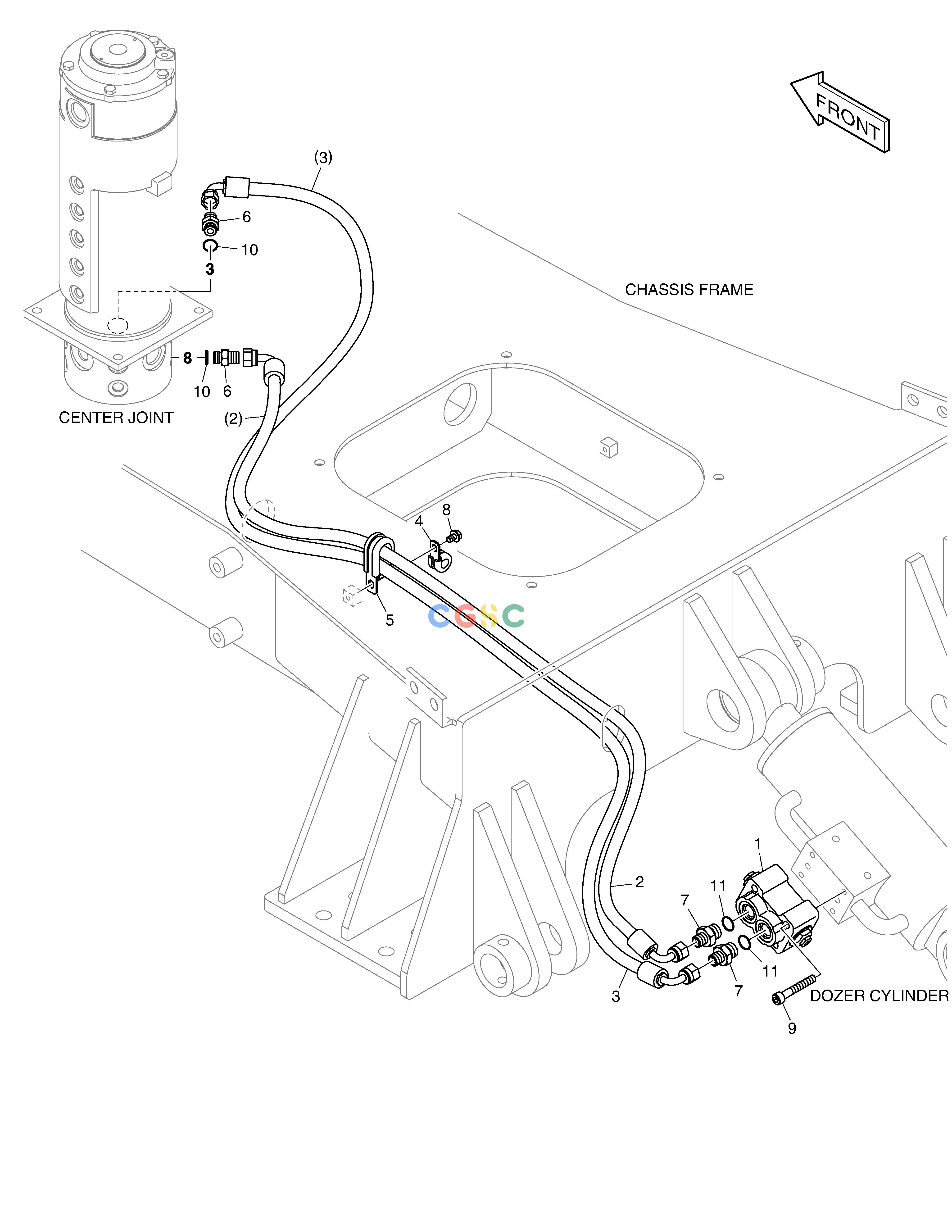 斗山零件查询DOZER PIPING E57W Doosan parts catalog online