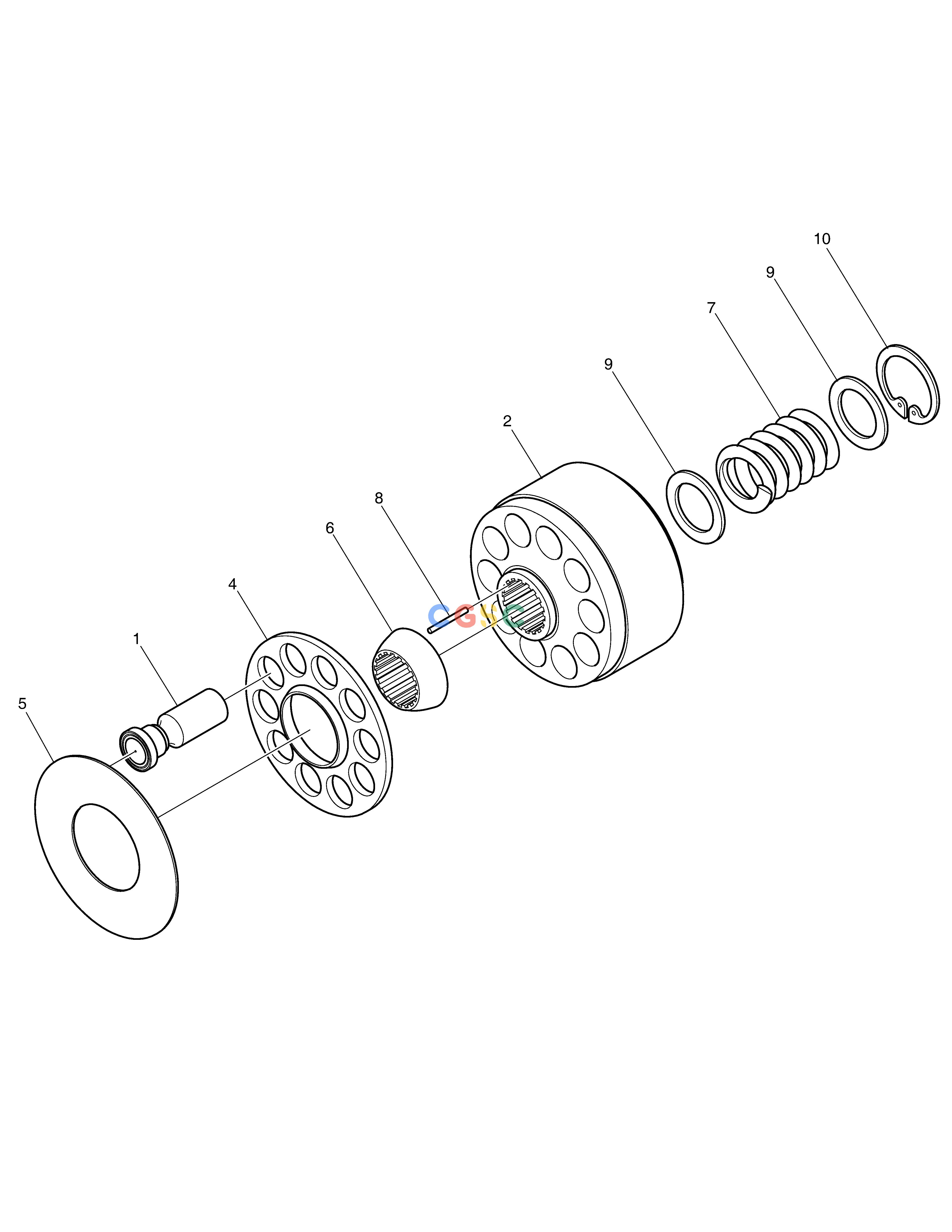 斗山零件查询MAIN PUMP - ROTARY E57W Doosan parts catalog online