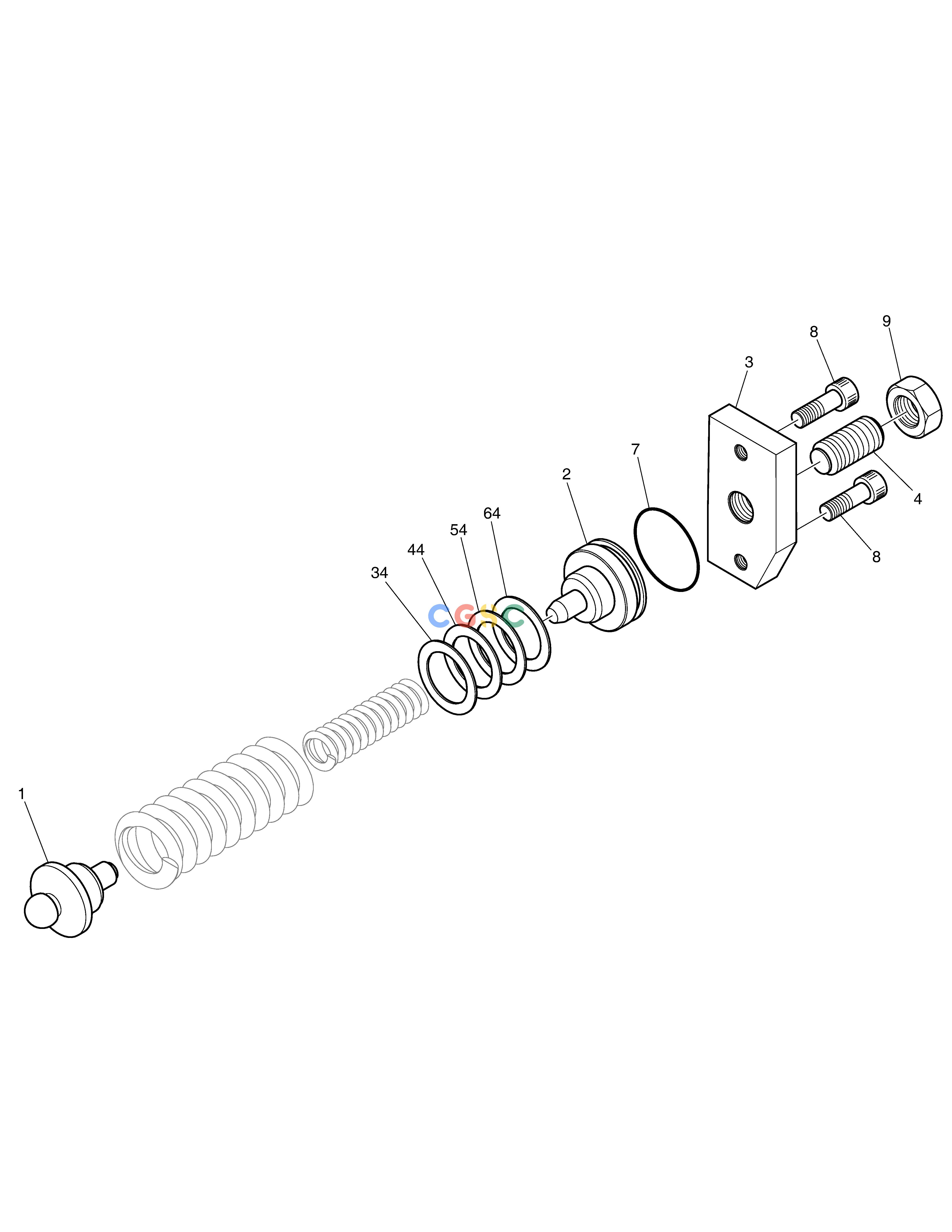 斗山零件查询MAIN PUMP - CONTROL SPRING E57W Doosan parts catalog online