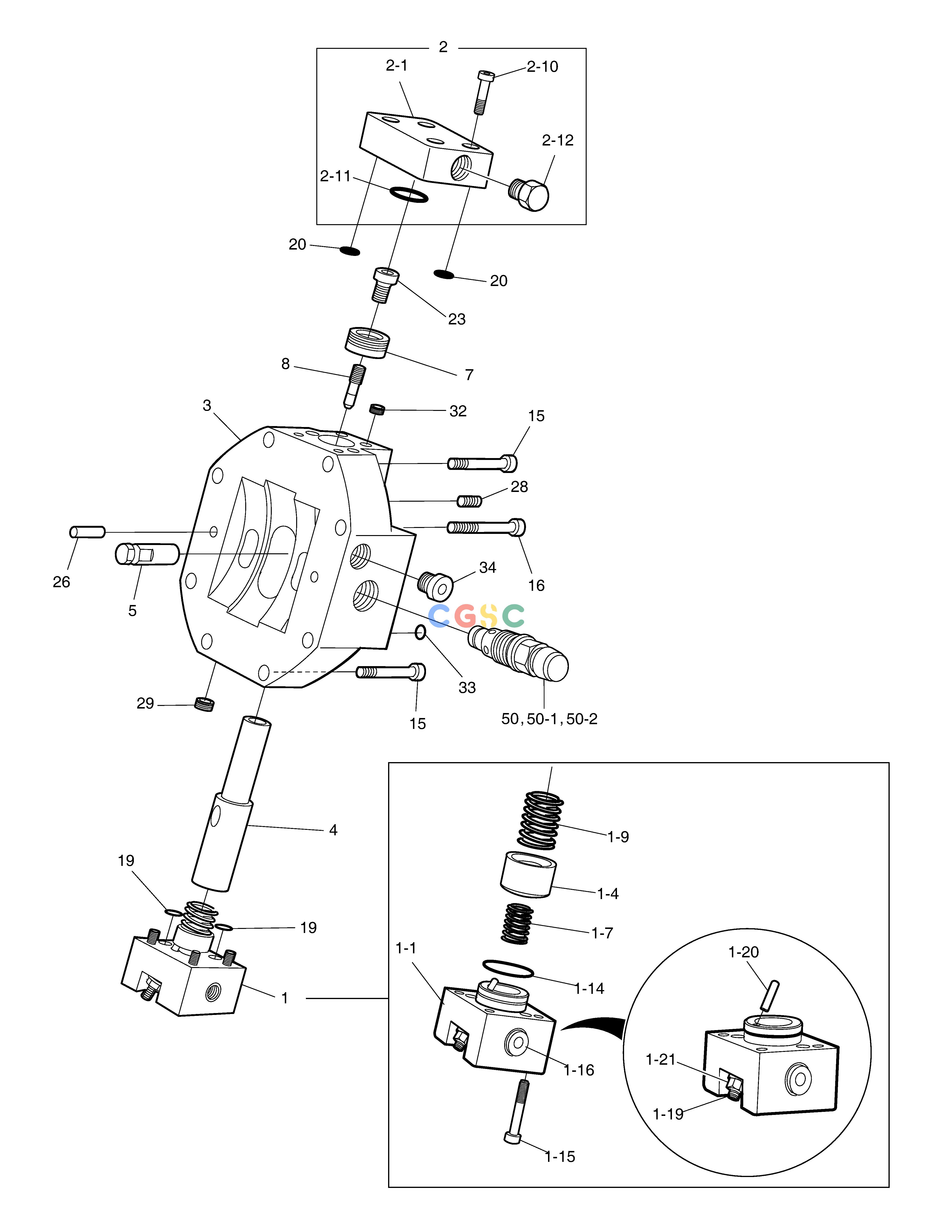 斗山零件查询TRAVEL MOTOR - CONTROL PARTS E57W Doosan parts catalog online