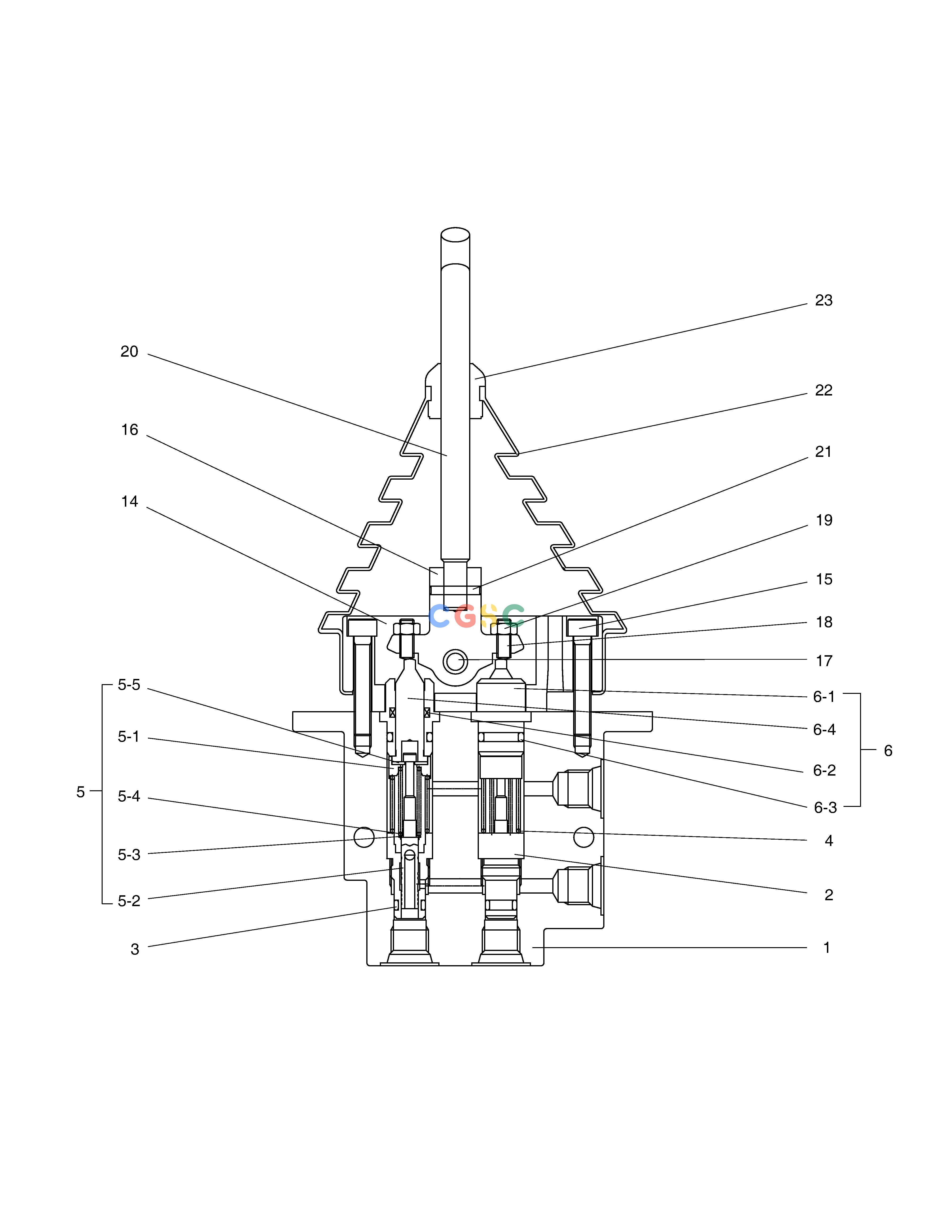 斗山零件查询JOYSTICK VALVE - DOZER E57W Doosan parts catalog online