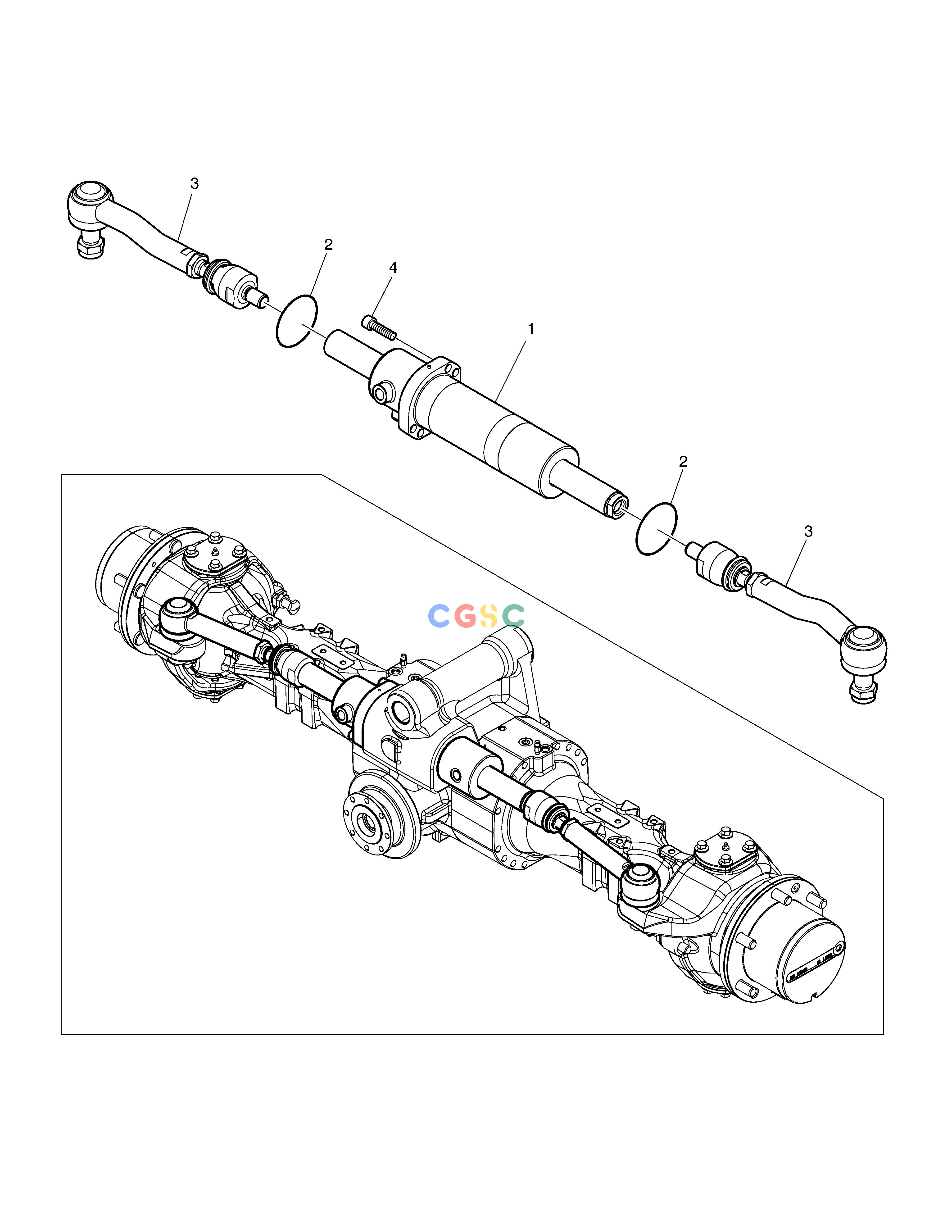 斗山零件查询FRONT AXLE(5) E57W Doosan parts catalog online