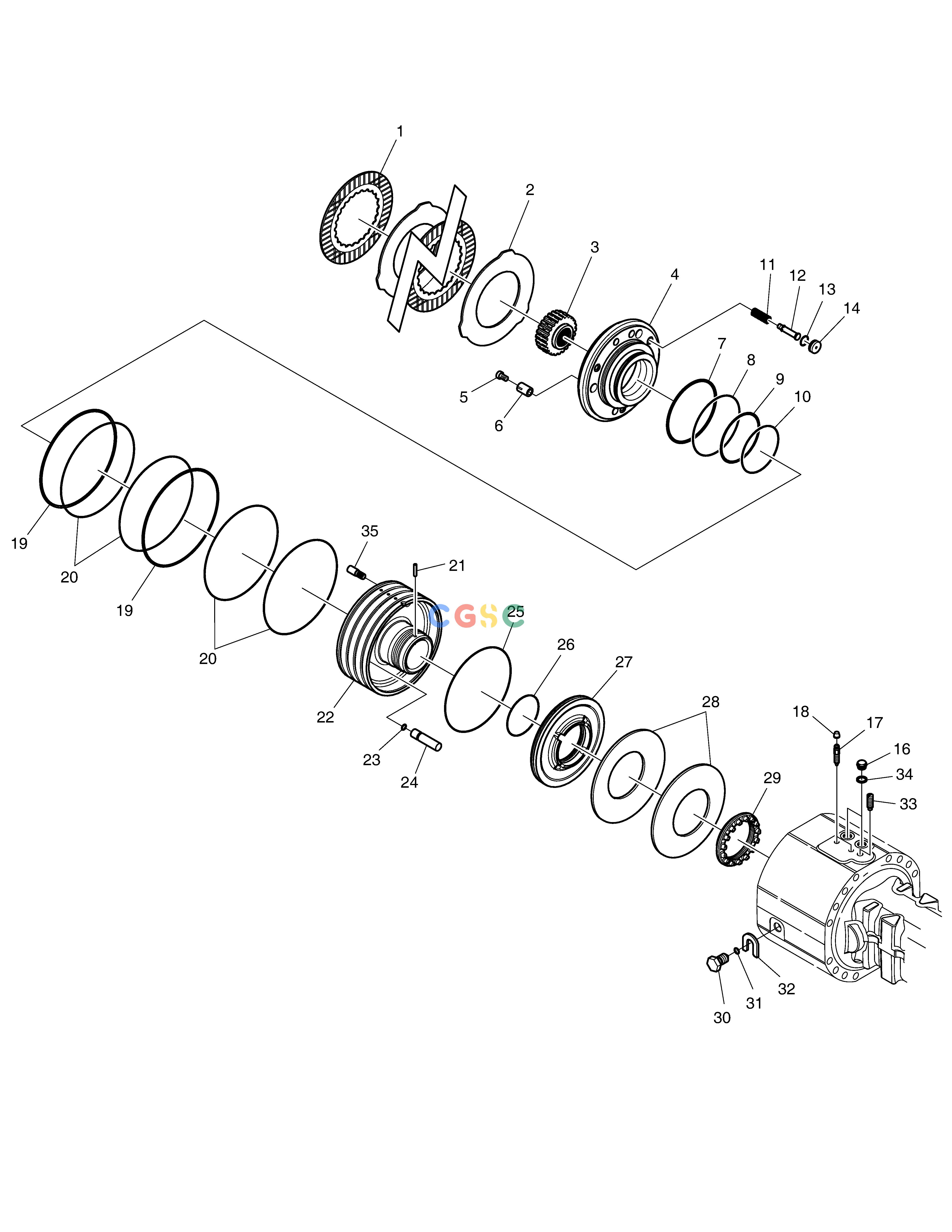 斗山零件查询REAR AXLE(4) E57W Doosan parts catalog online