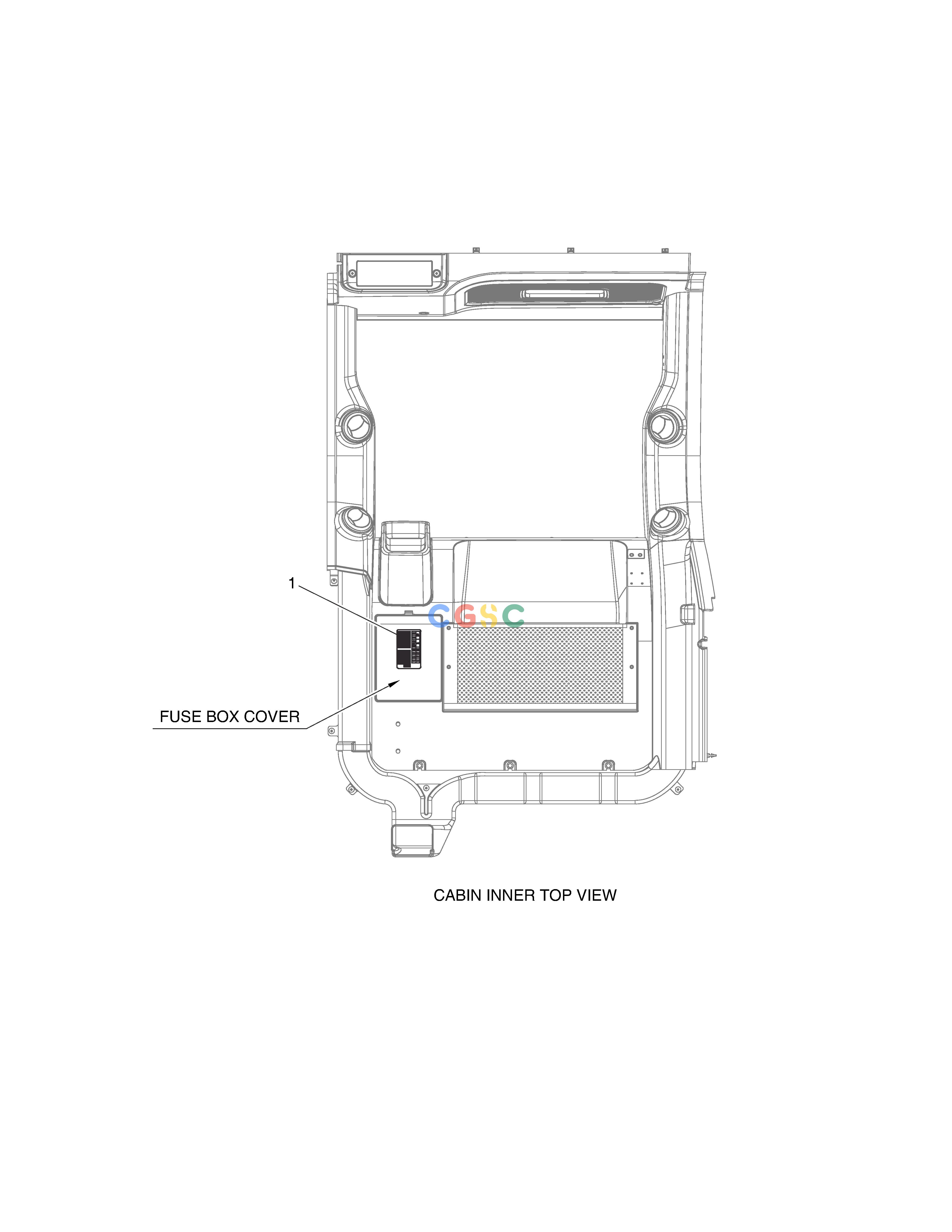 斗山零件查询DECAL - FUSE BOX E57W Doosan parts catalog online