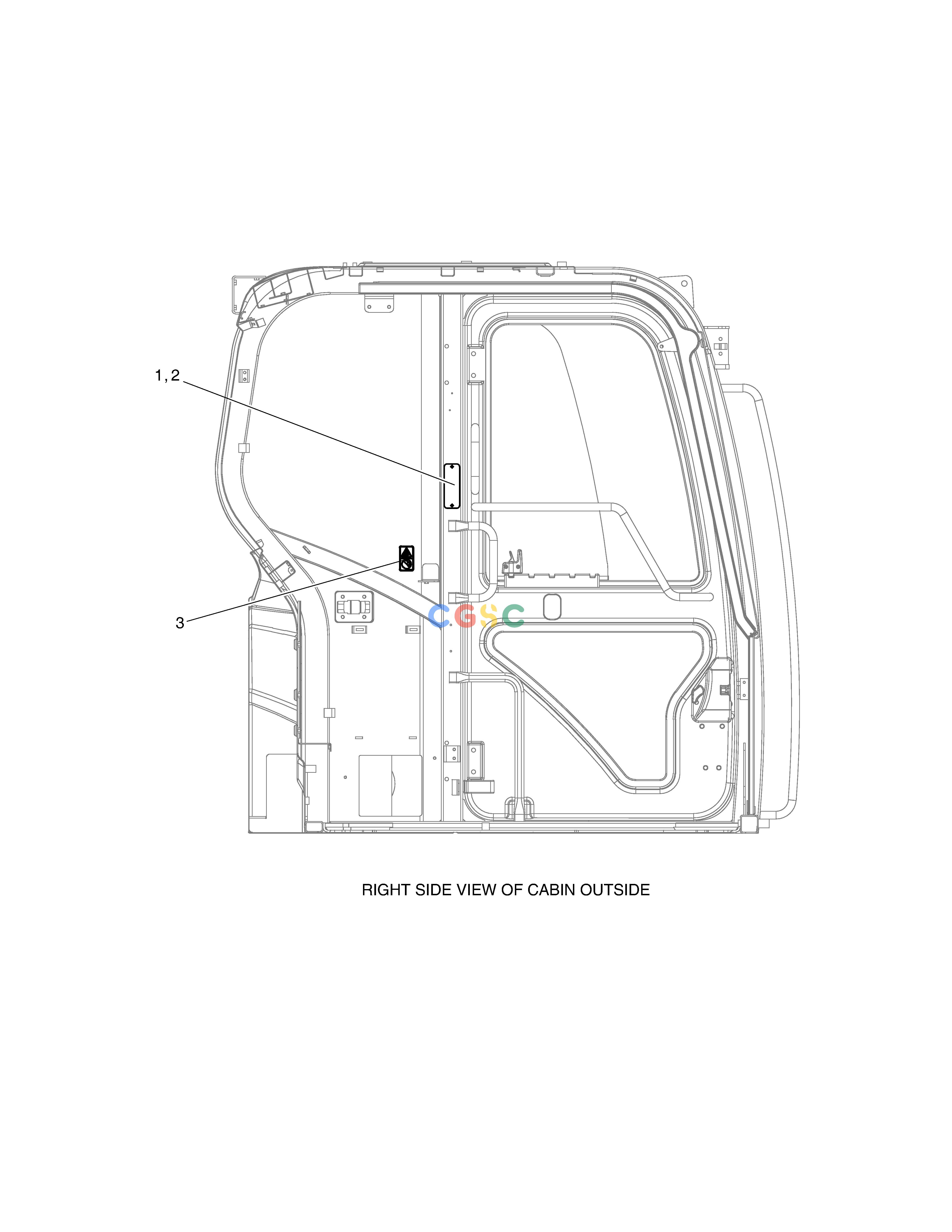 斗山零件查询DECAL - ROPS E57W Doosan parts catalog online