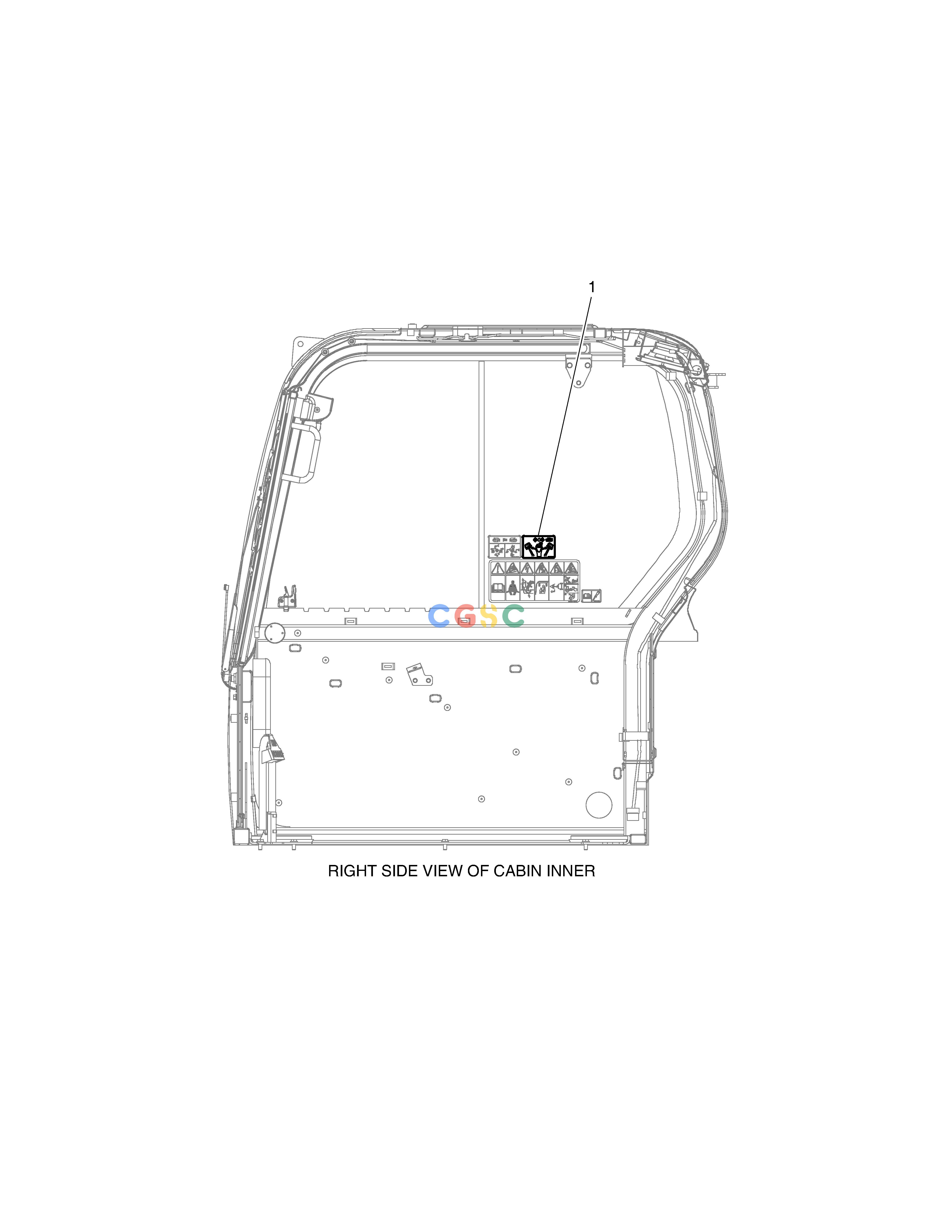 斗山零件查询DECAL - BOOM SWING E57W Doosan parts catalog online
