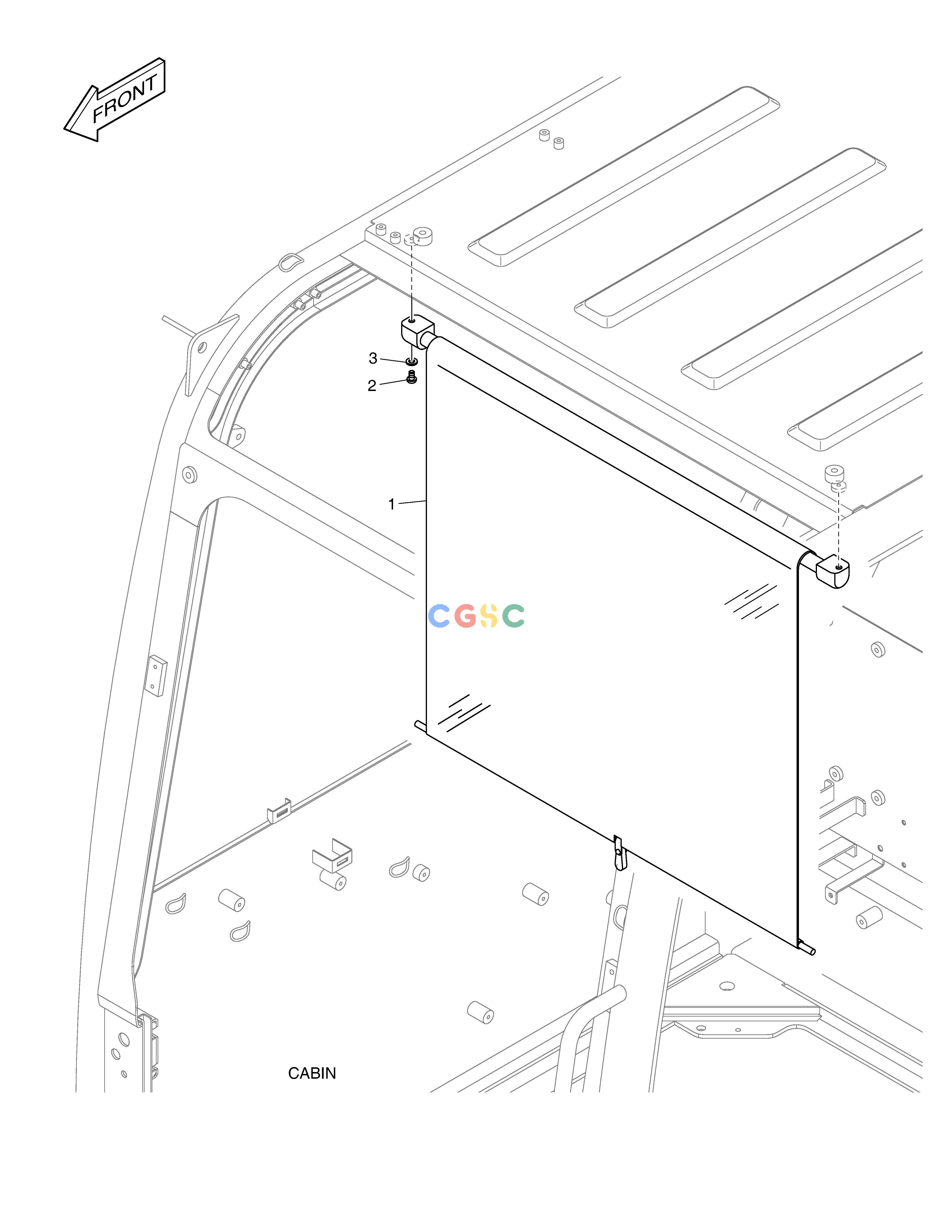 斗山零件查询SUN VISOR E57W Doosan parts catalog online