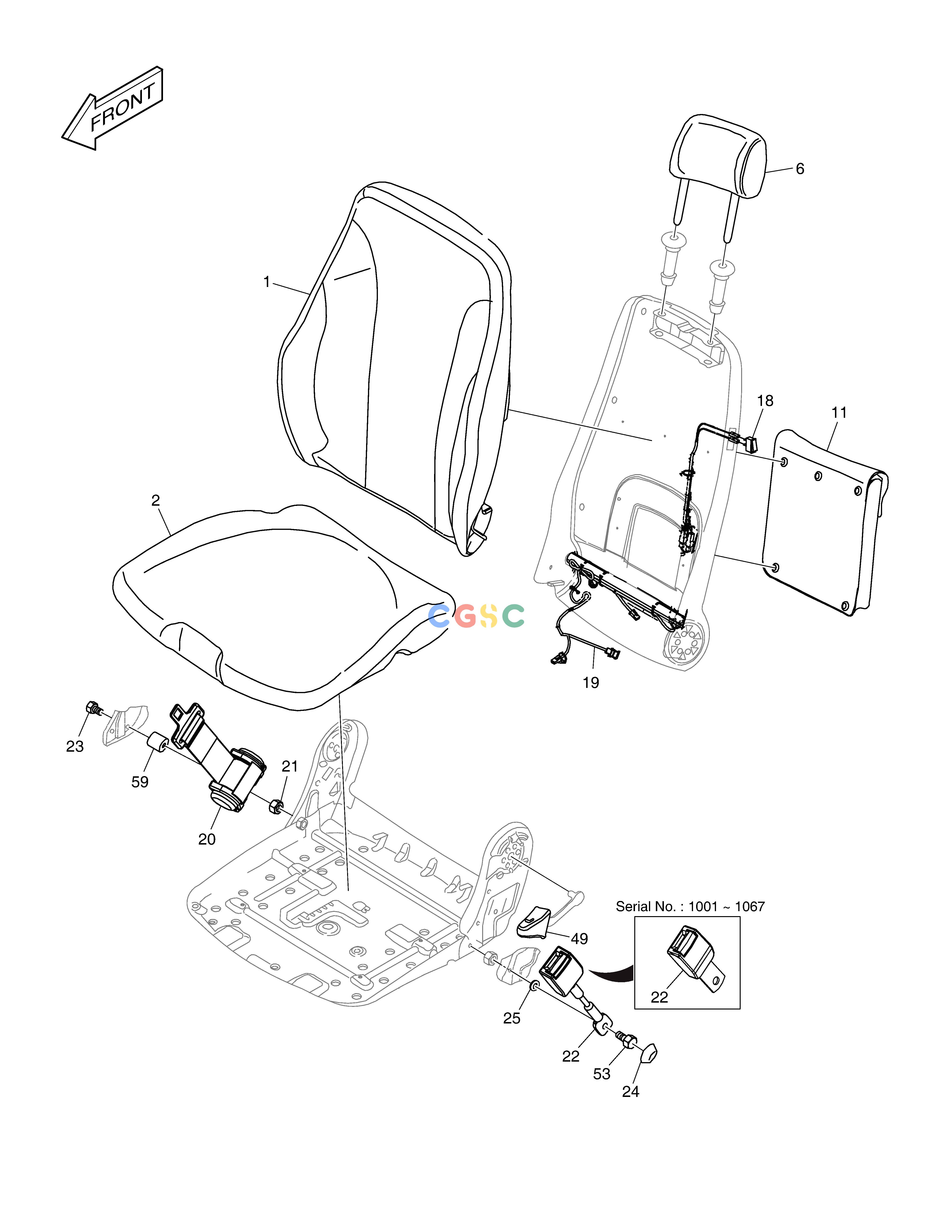 斗山零件查询SEAT E57W Doosan parts catalog online