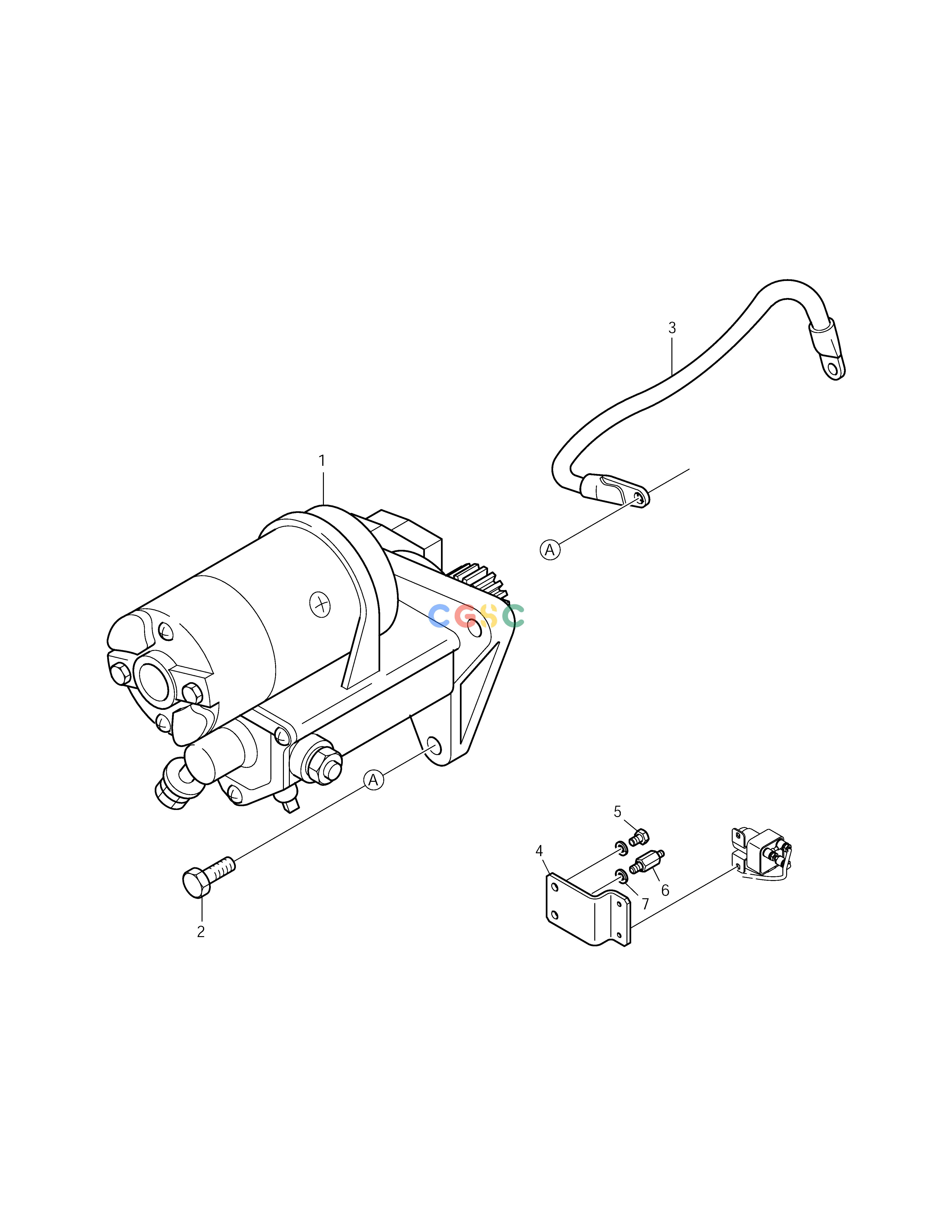 斗山零件查询STARTER SOLAR 140W-V RAIL WAY Doosan parts catalog online