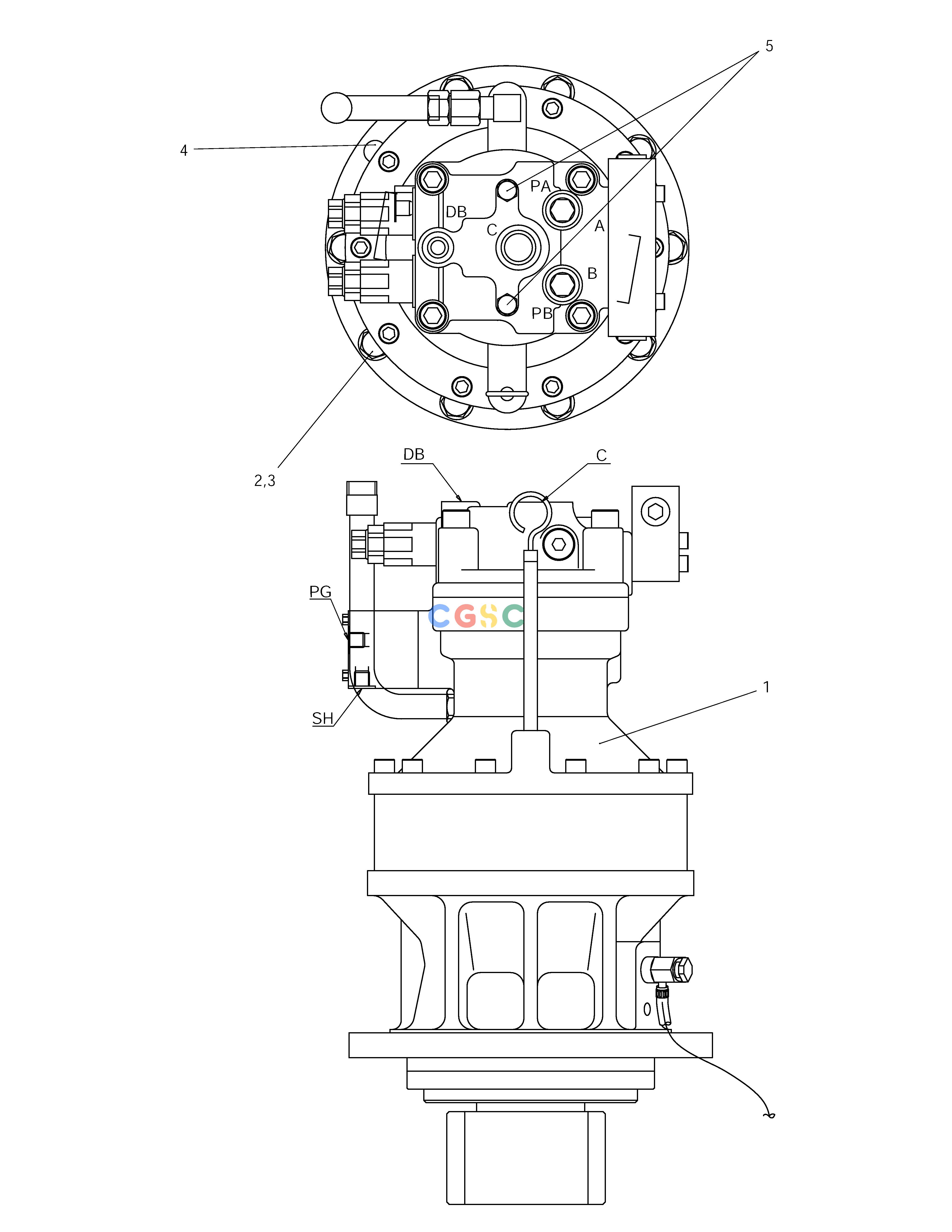 斗山零件查询SWING DEVICE SOLAR 140W-V RAIL WAY Doosan parts catalog online
