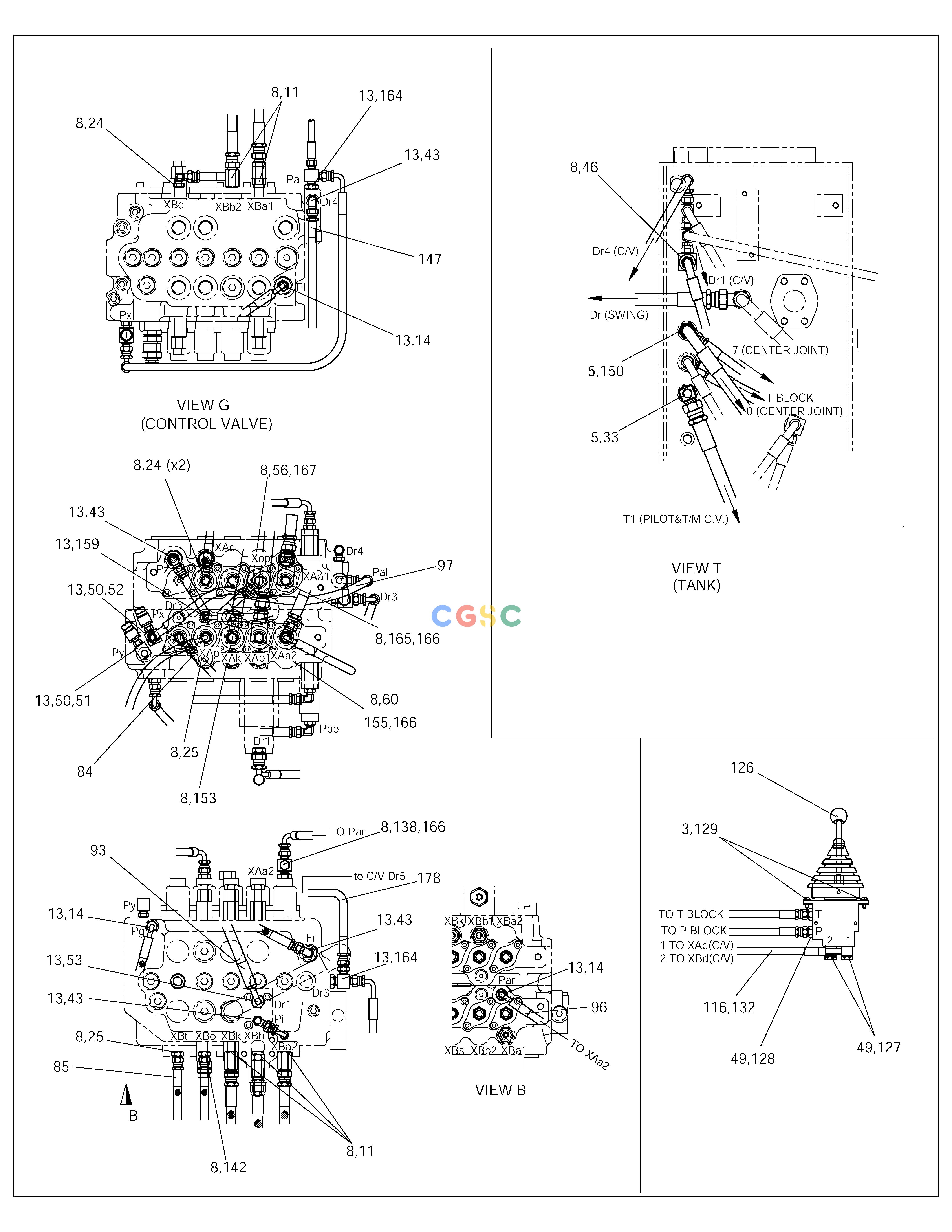斗山零件查询PILOT PIPING(5) SOLAR 140W-V RAIL WAY Doosan parts catalog online