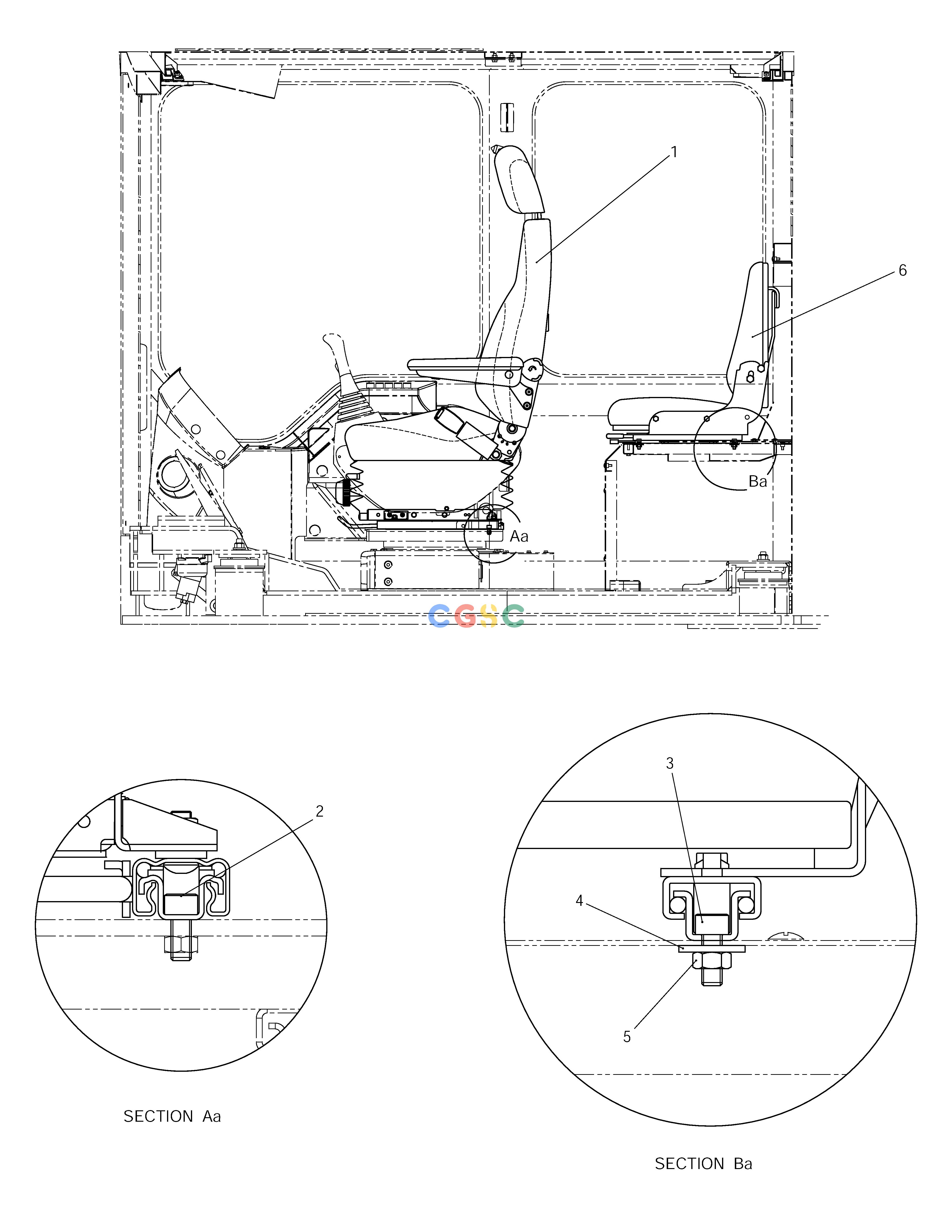 斗山零件查询SEAT SOLAR 140W-V RAIL WAY Doosan parts catalog online