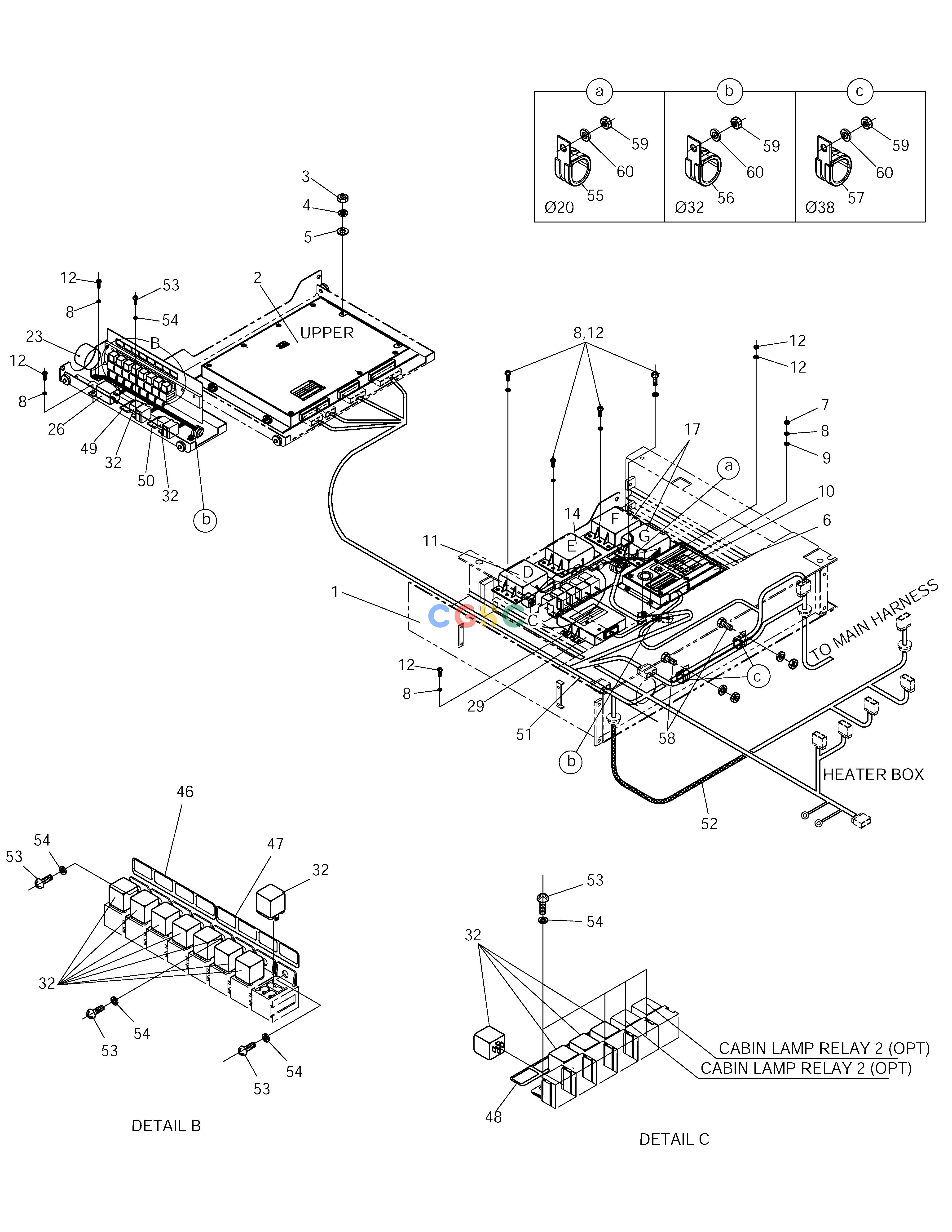 斗山零件查询ELECTRIC BOX SOLAR 140W-V RAIL WAY Doosan parts catalog online