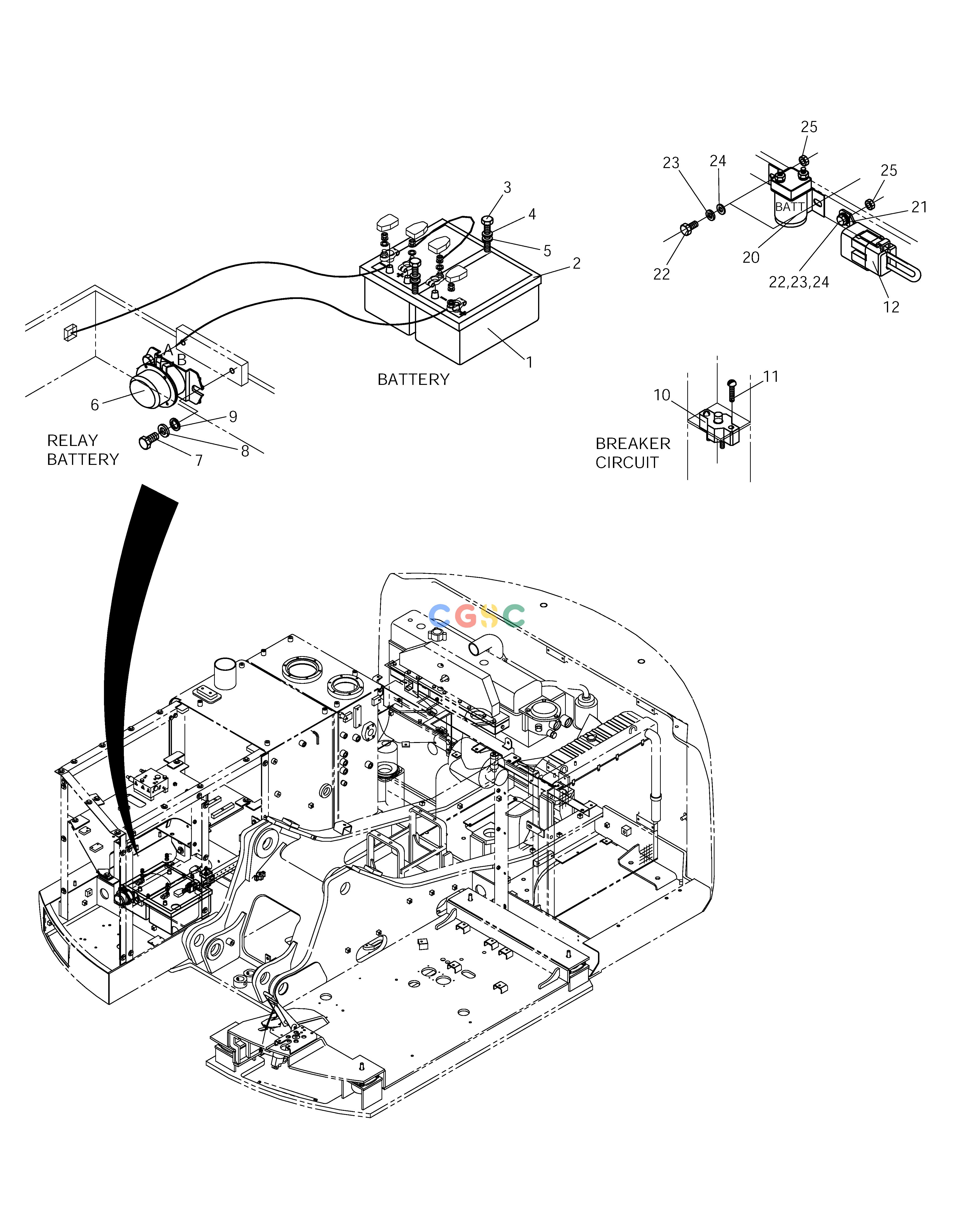 斗山零件查询ELECTRIC PARTS-BATTERY SOLAR 140W-V RAIL WAY Doosan parts catalog online