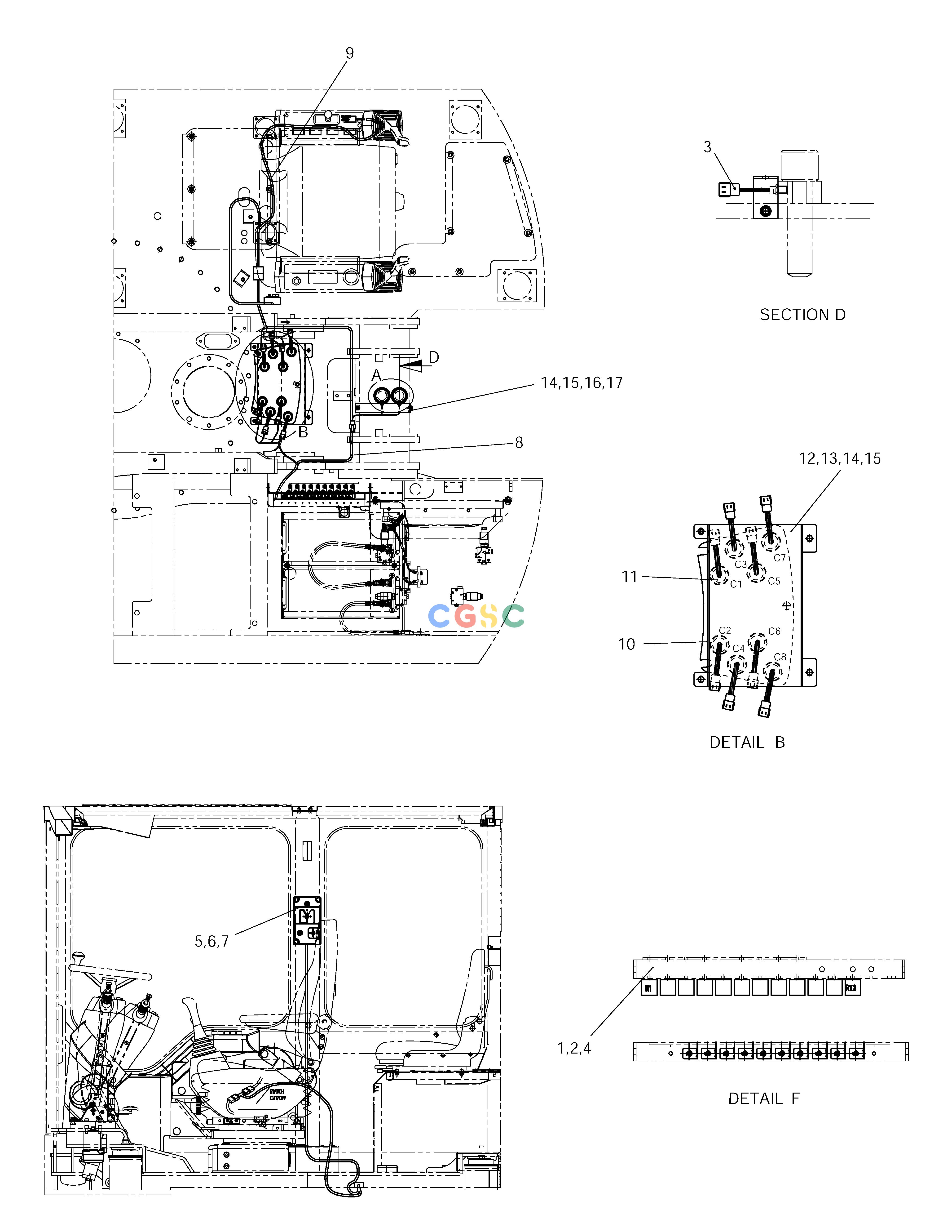 斗山零件查询SECURITY SYSTEM SOLAR 140W-V RAIL WAY Doosan parts catalog online