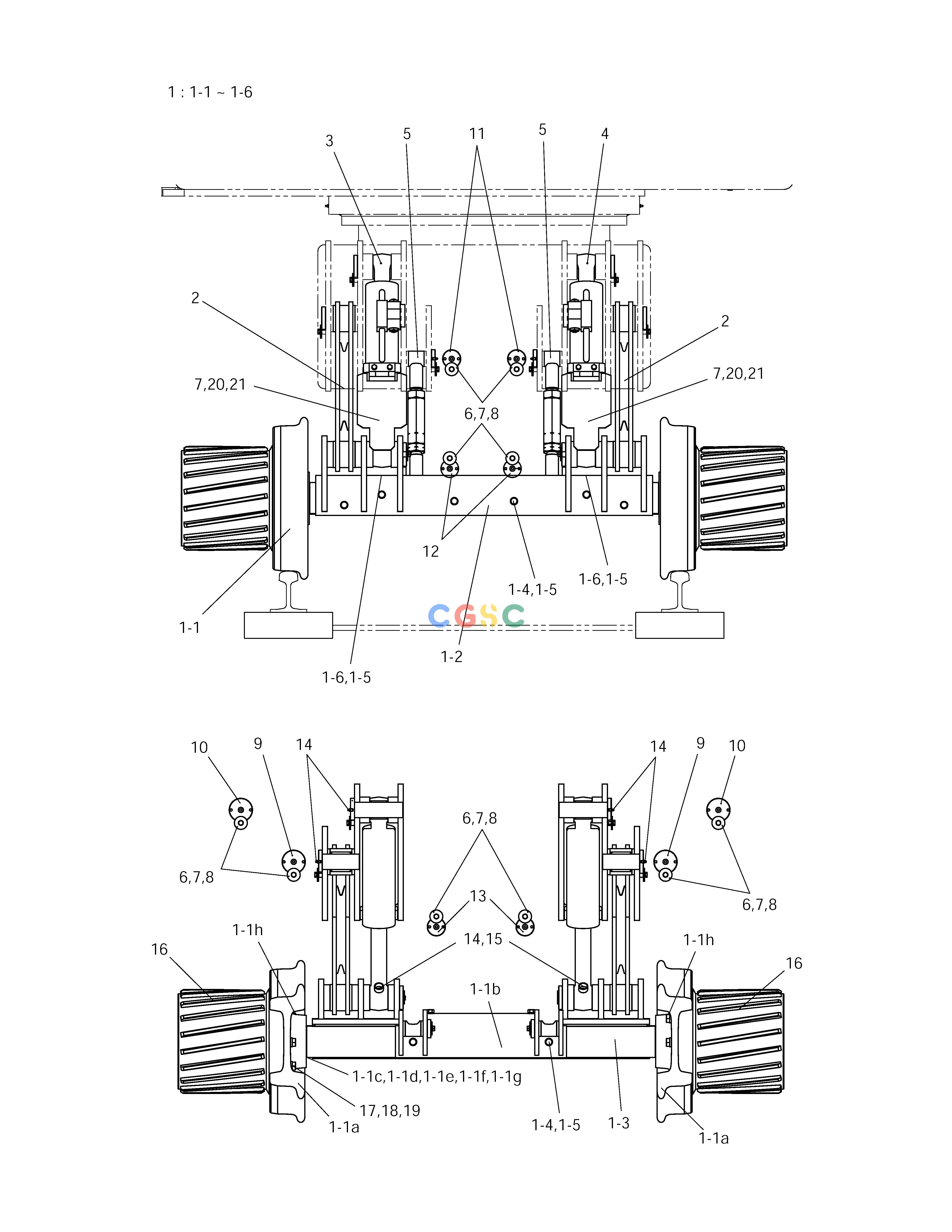 斗山零件查询REAR AXLE SOLAR 140W-V RAIL WAY Doosan parts catalog online