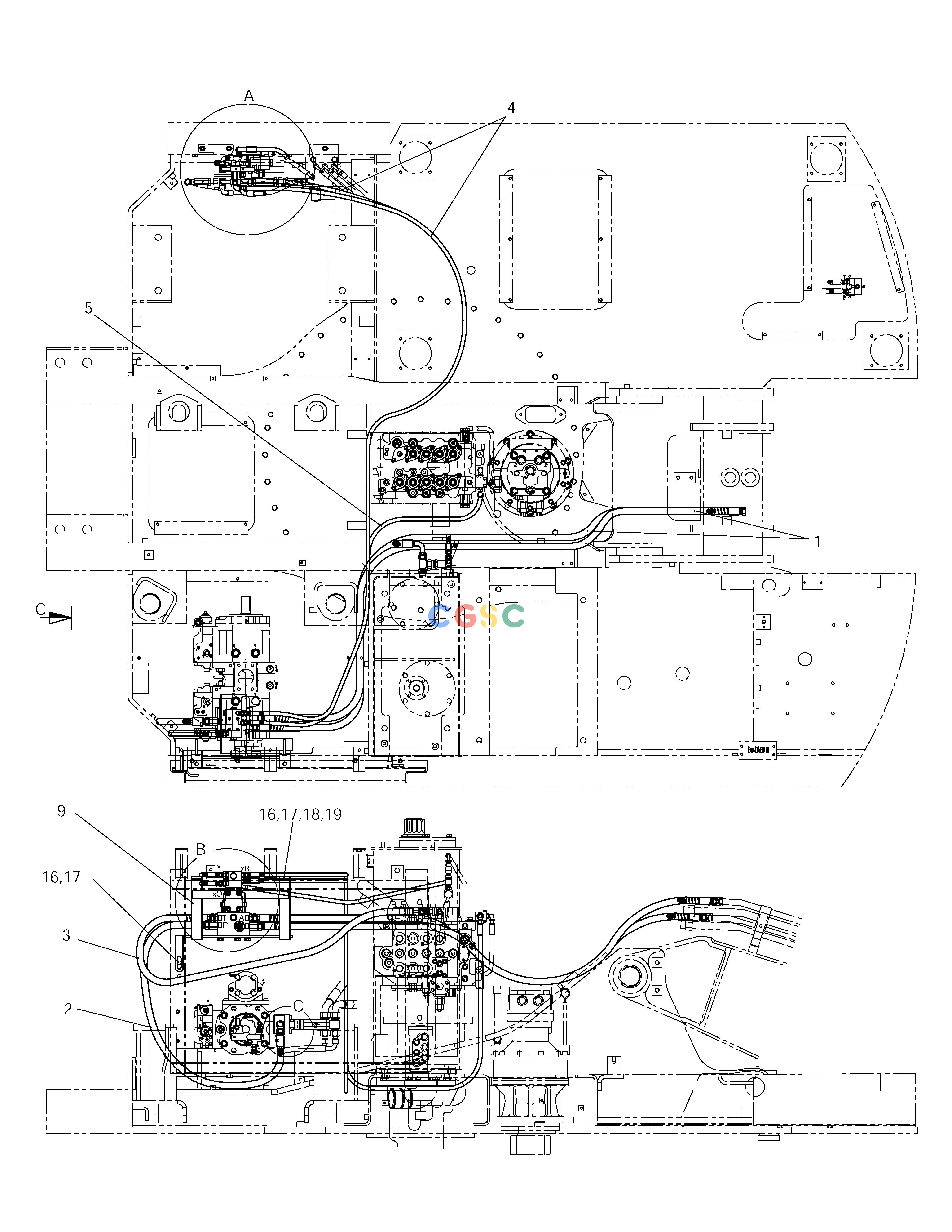 斗山零件查询MAIN PIPING ERO(1) SOLAR 140W-V RAIL WAY Doosan parts catalog online
