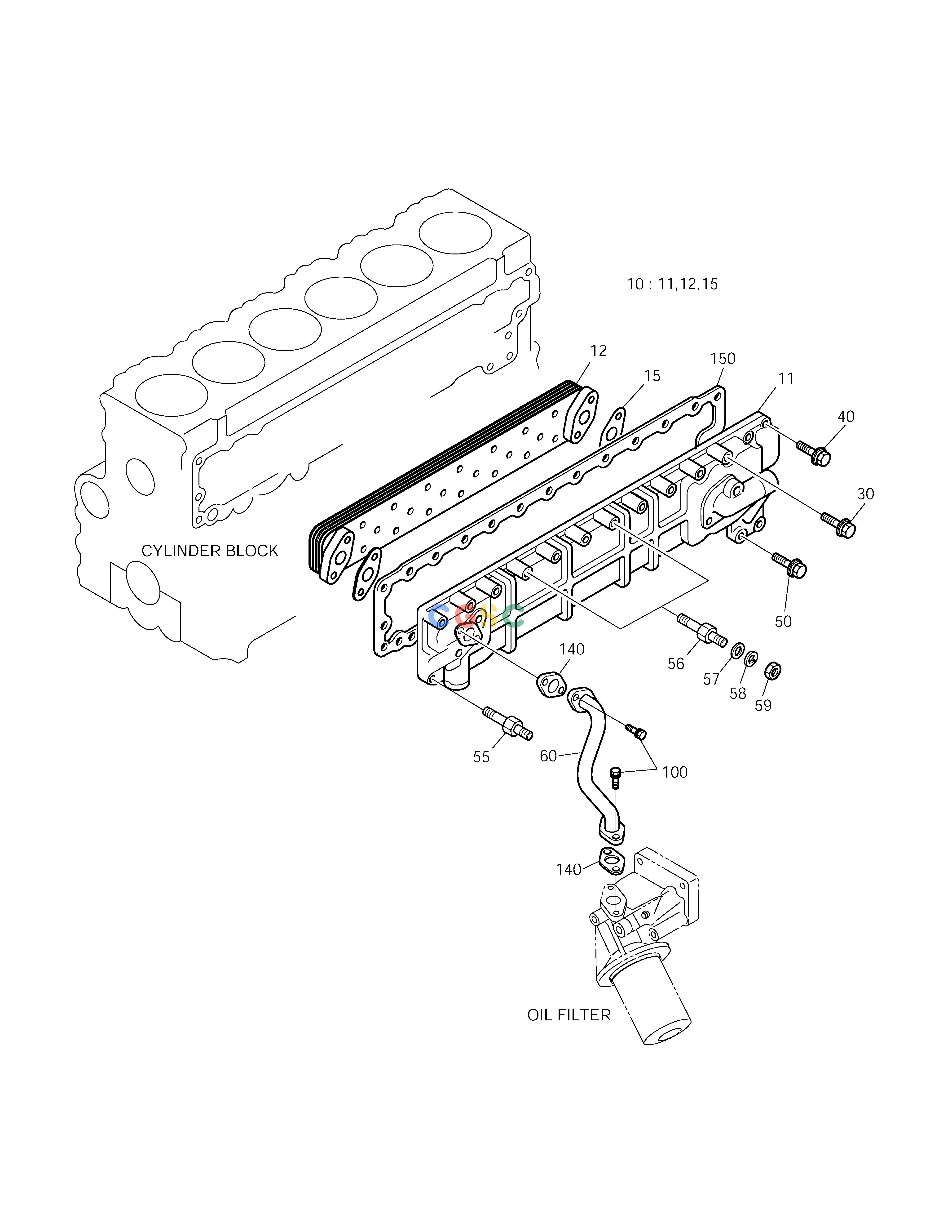 斗山零件查询OIL COOLER SOLAR 175LC-V Doosan parts catalog online