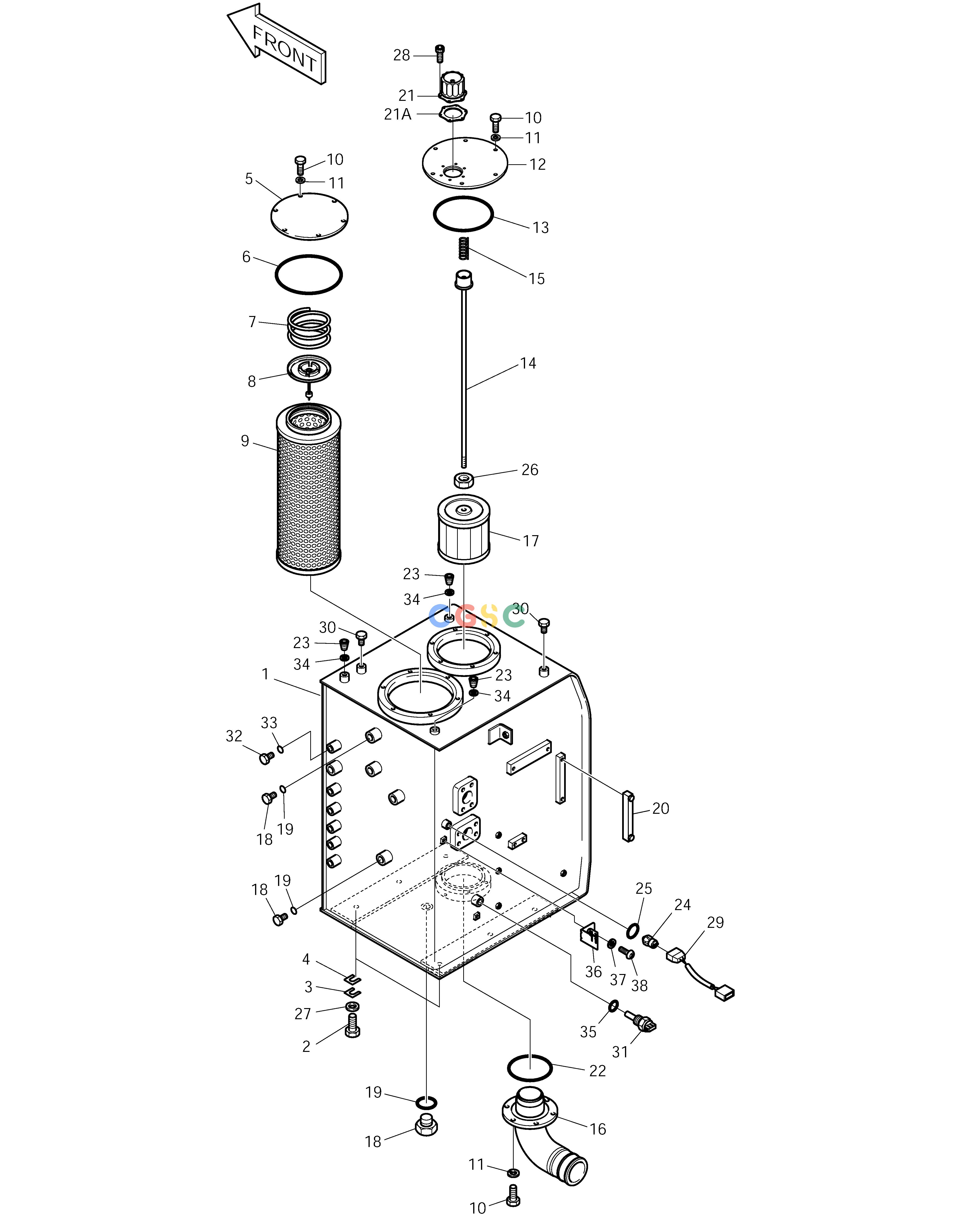 斗山零件查询OIL TANK SOLAR 175LC-V Doosan parts catalog online