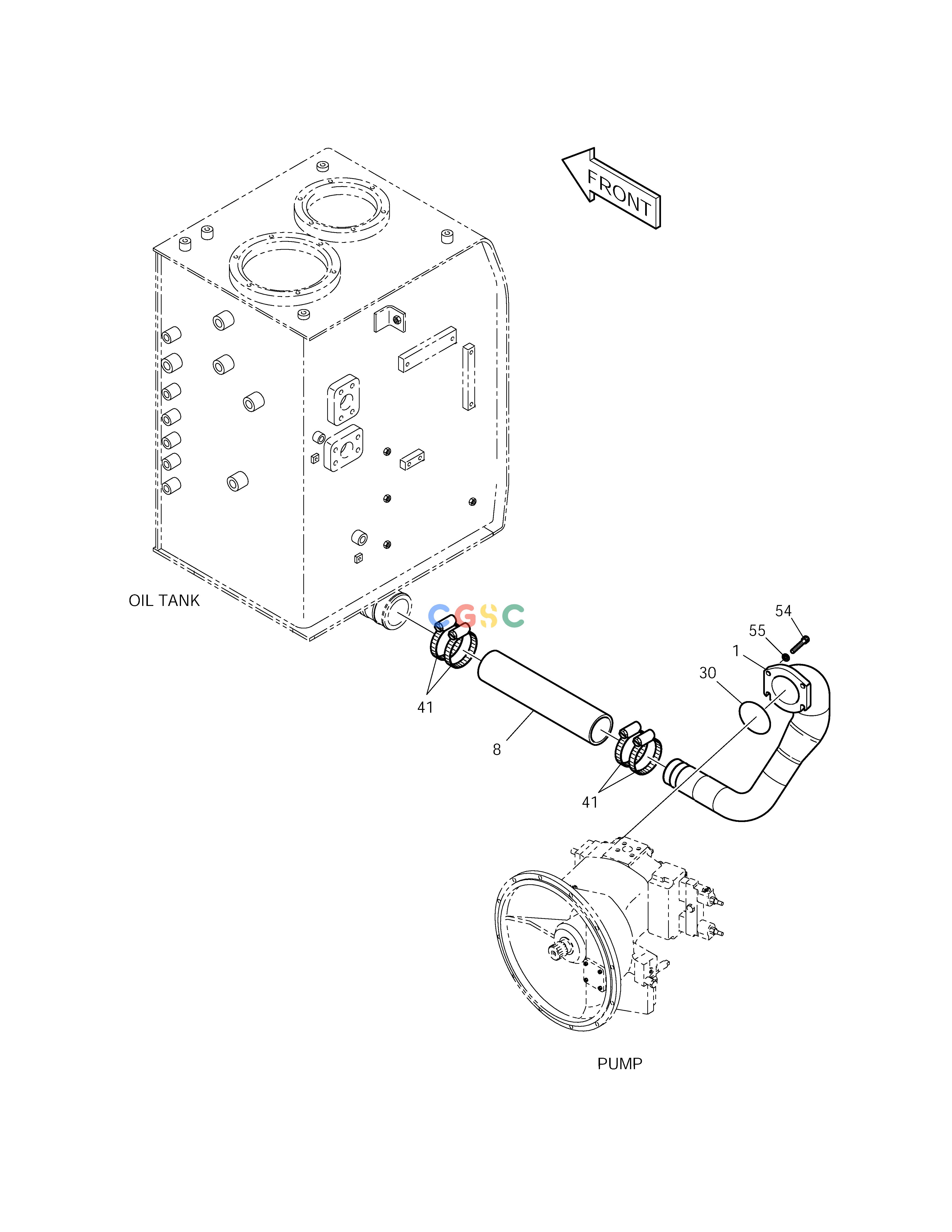 斗山零件查询OIL COOLER PIPING(2) SOLAR 175LC-V Doosan parts catalog online