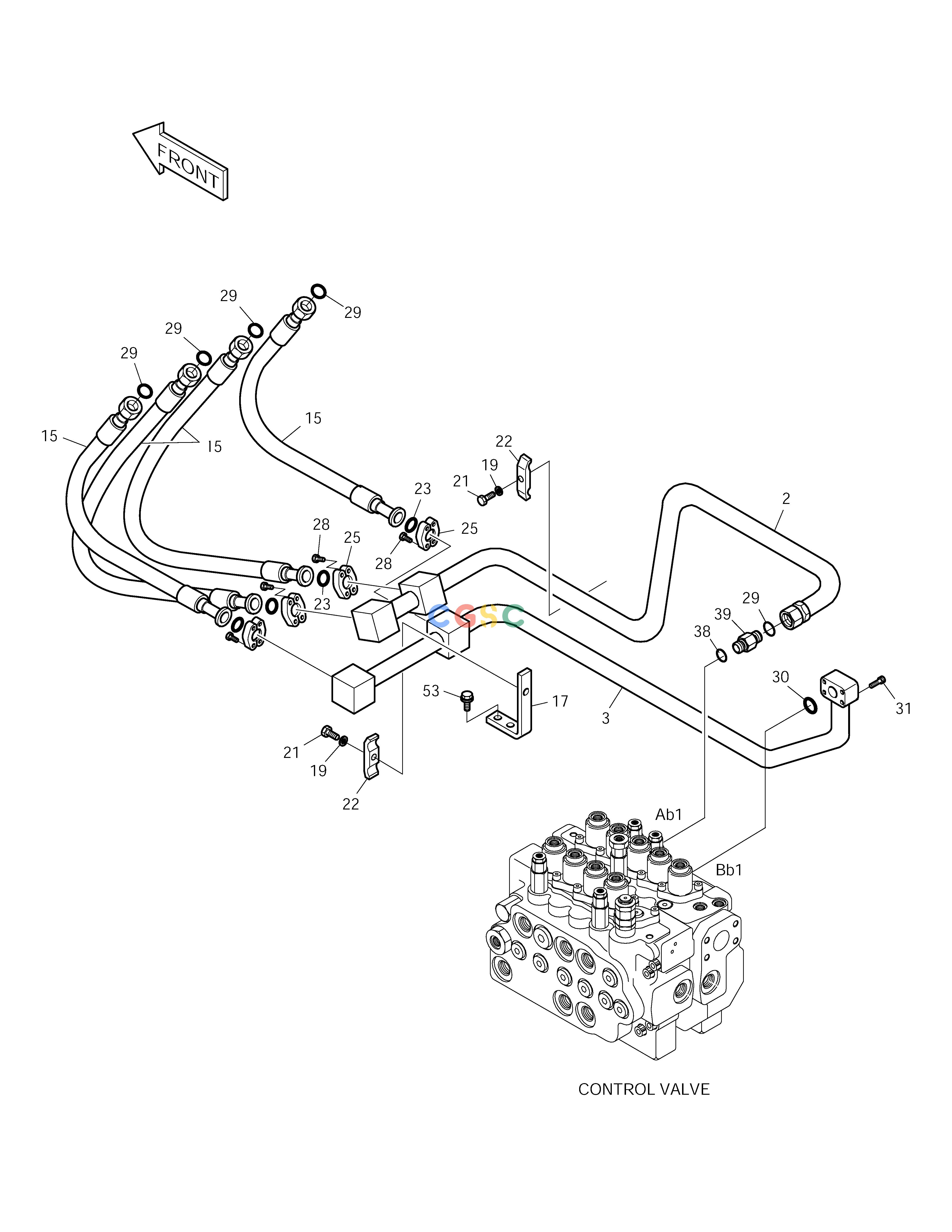 斗山零件查询MAIN PIPING(2)-BOOM SOLAR 175LC-V Doosan parts catalog online