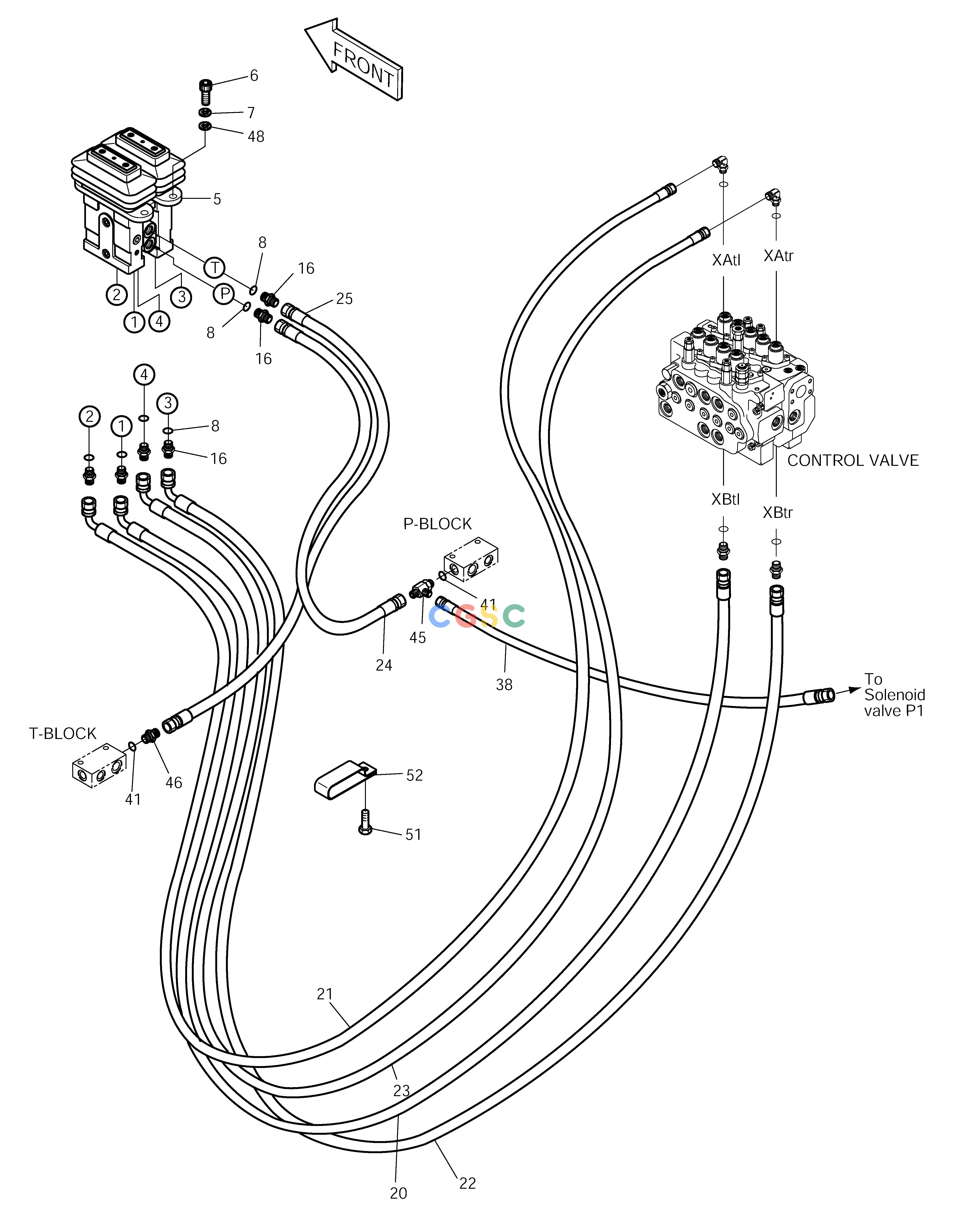 斗山零件查询PILOT PIPING-FLOOR PLATE SUB.(2) SOLAR 175LC-V Doosan parts catalog online