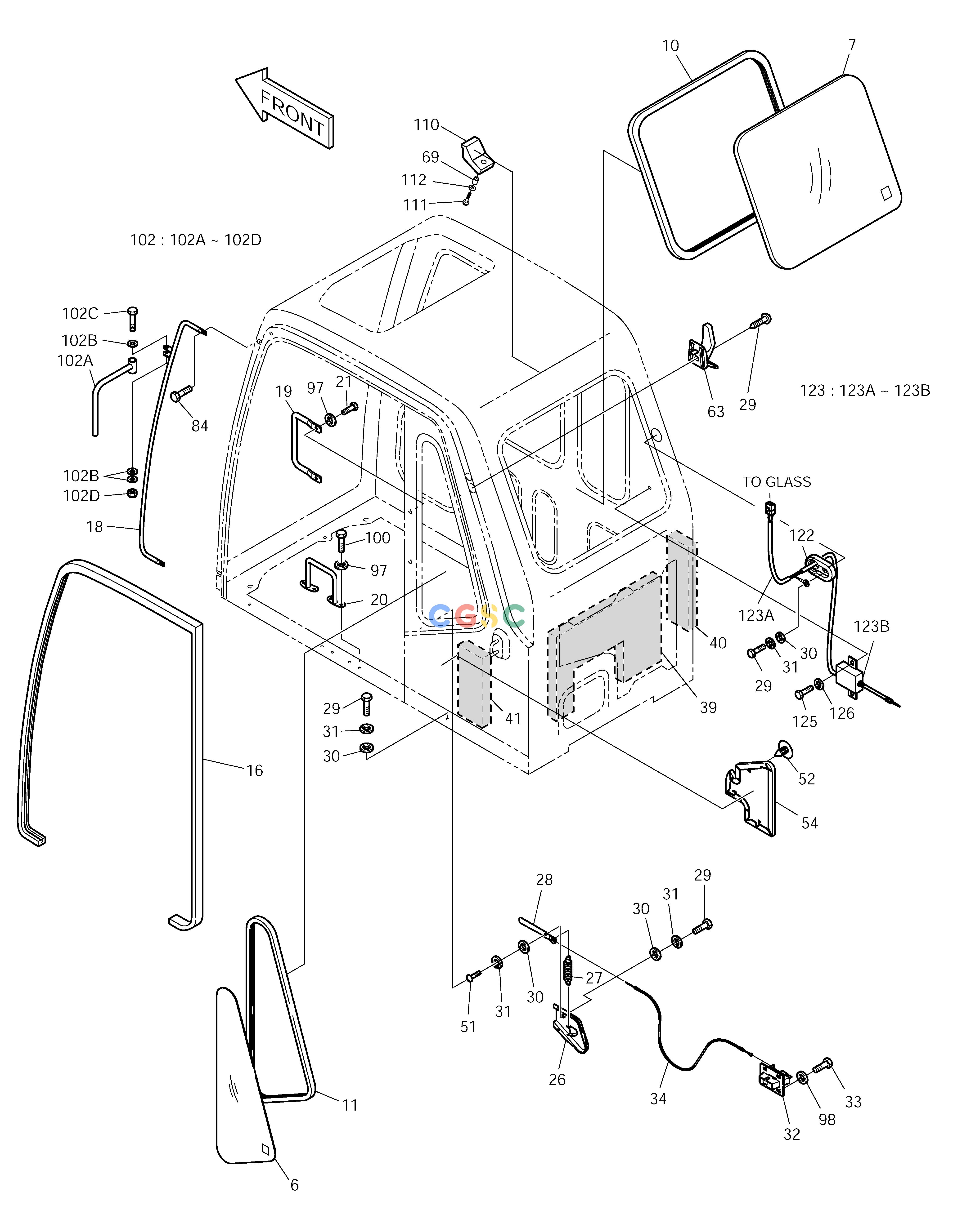 斗山零件查询CABIN(2) SOLAR 175LC-V Doosan parts catalog online