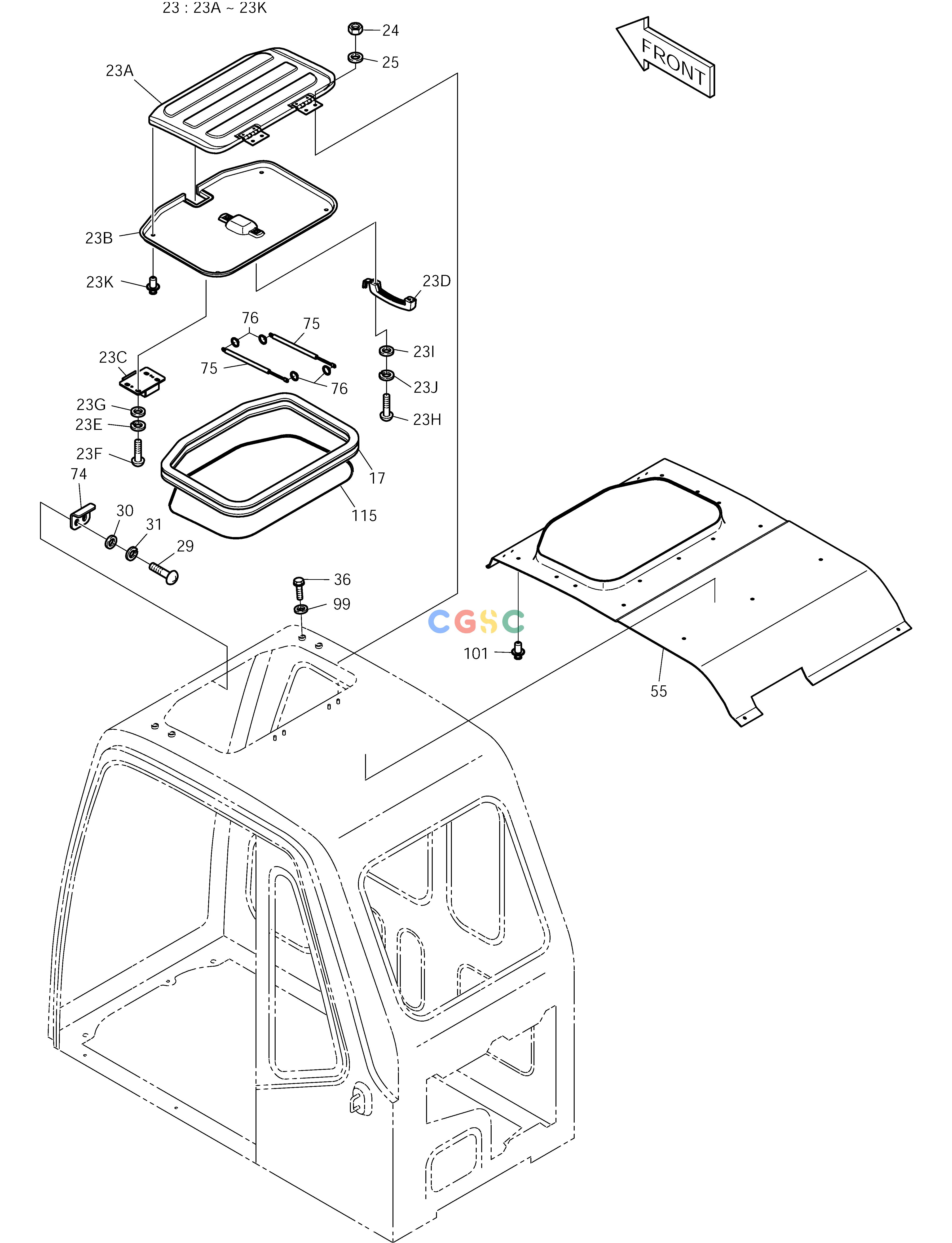 斗山零件查询CABIN(4) SOLAR 175LC-V Doosan parts catalog online
