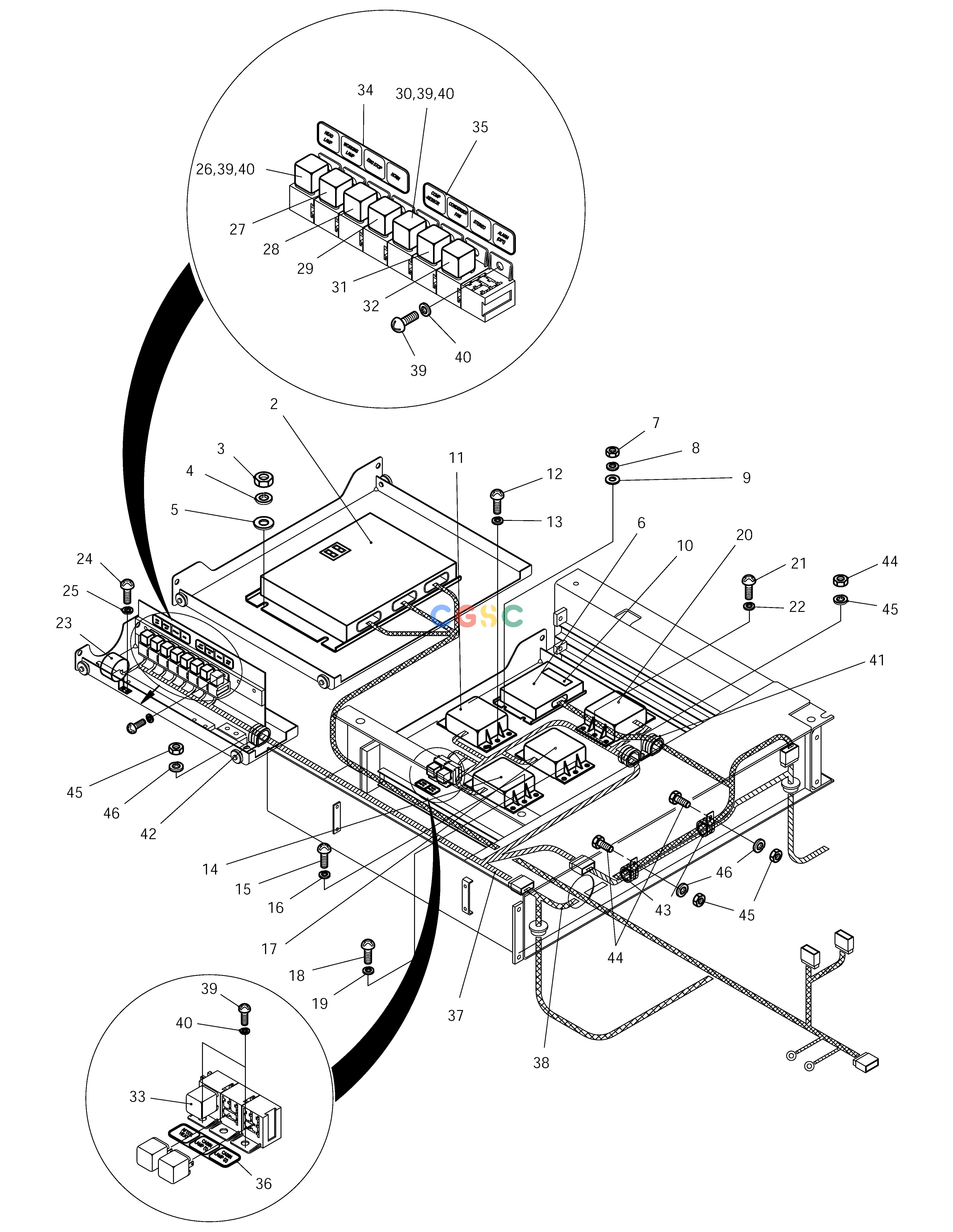 斗山零件查询ELECTRIC BOX ASS'Y-ELECTRIC PARTS SOLAR 175LC-V Doosan parts catalog online
