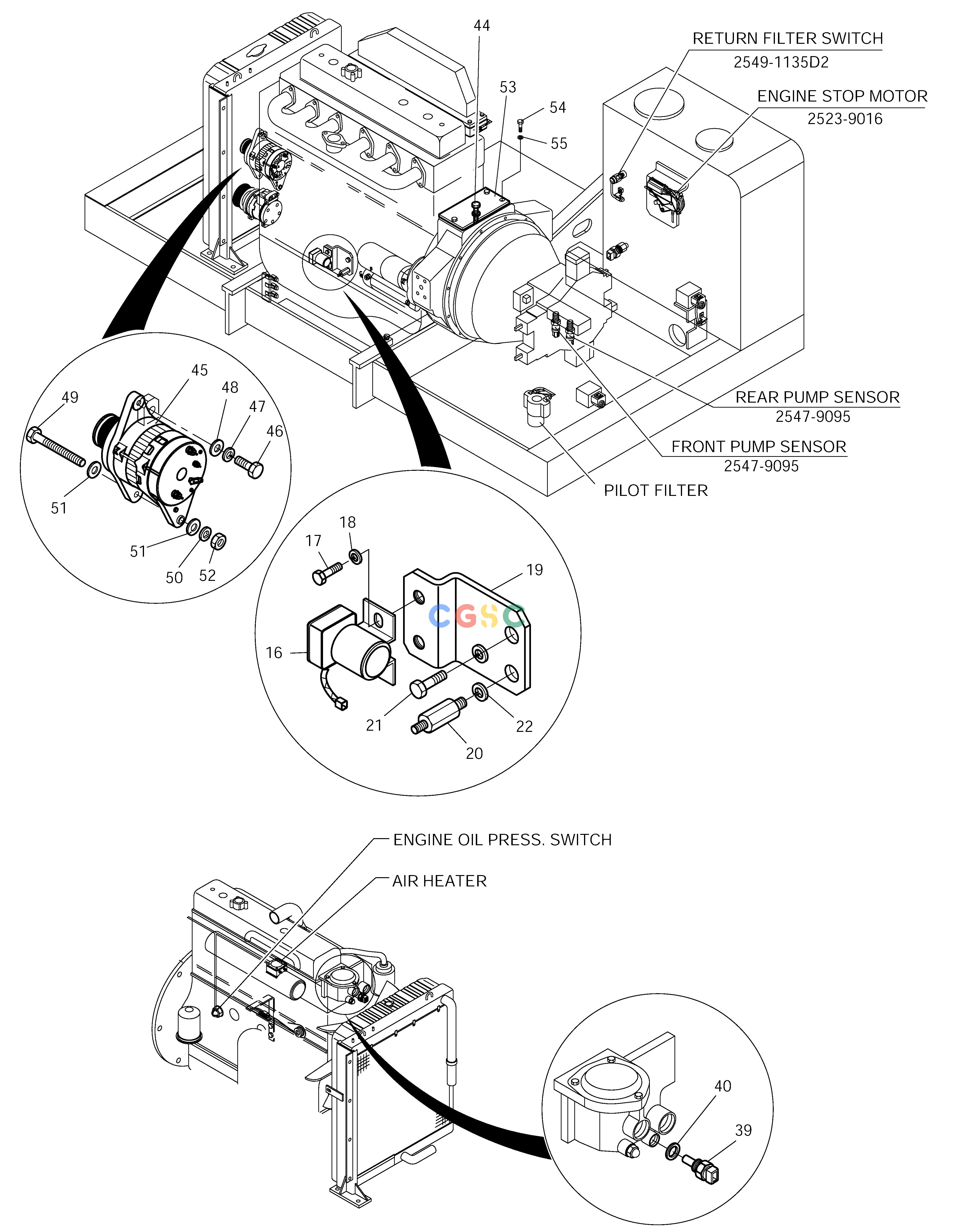 斗山零件查询ELECTRIC PARTS(6)-ENGINE SOLAR 175LC-V Doosan parts catalog online