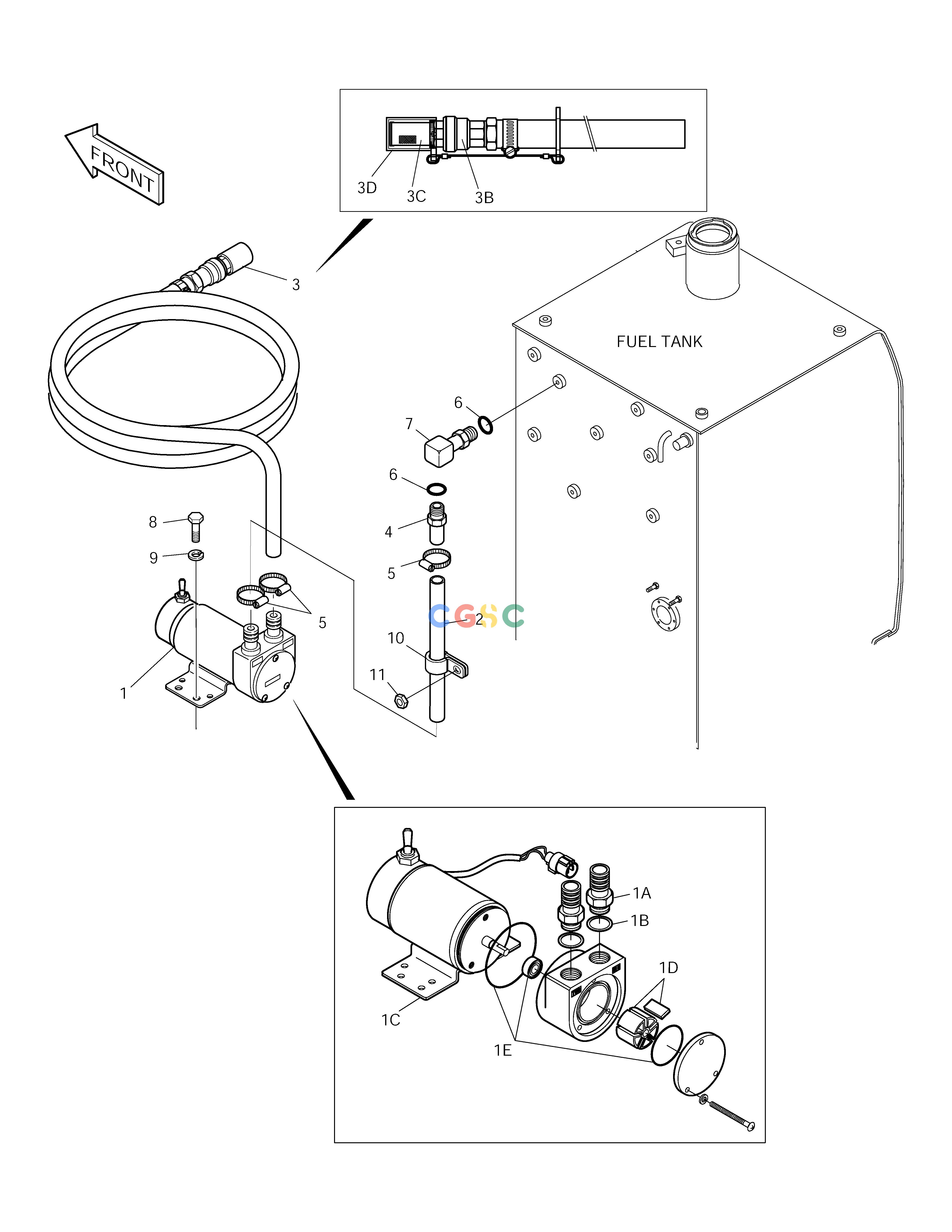 斗山零件查询FUEL FILLER PUMP ASS'Y SOLAR 175LC-V Doosan parts catalog online