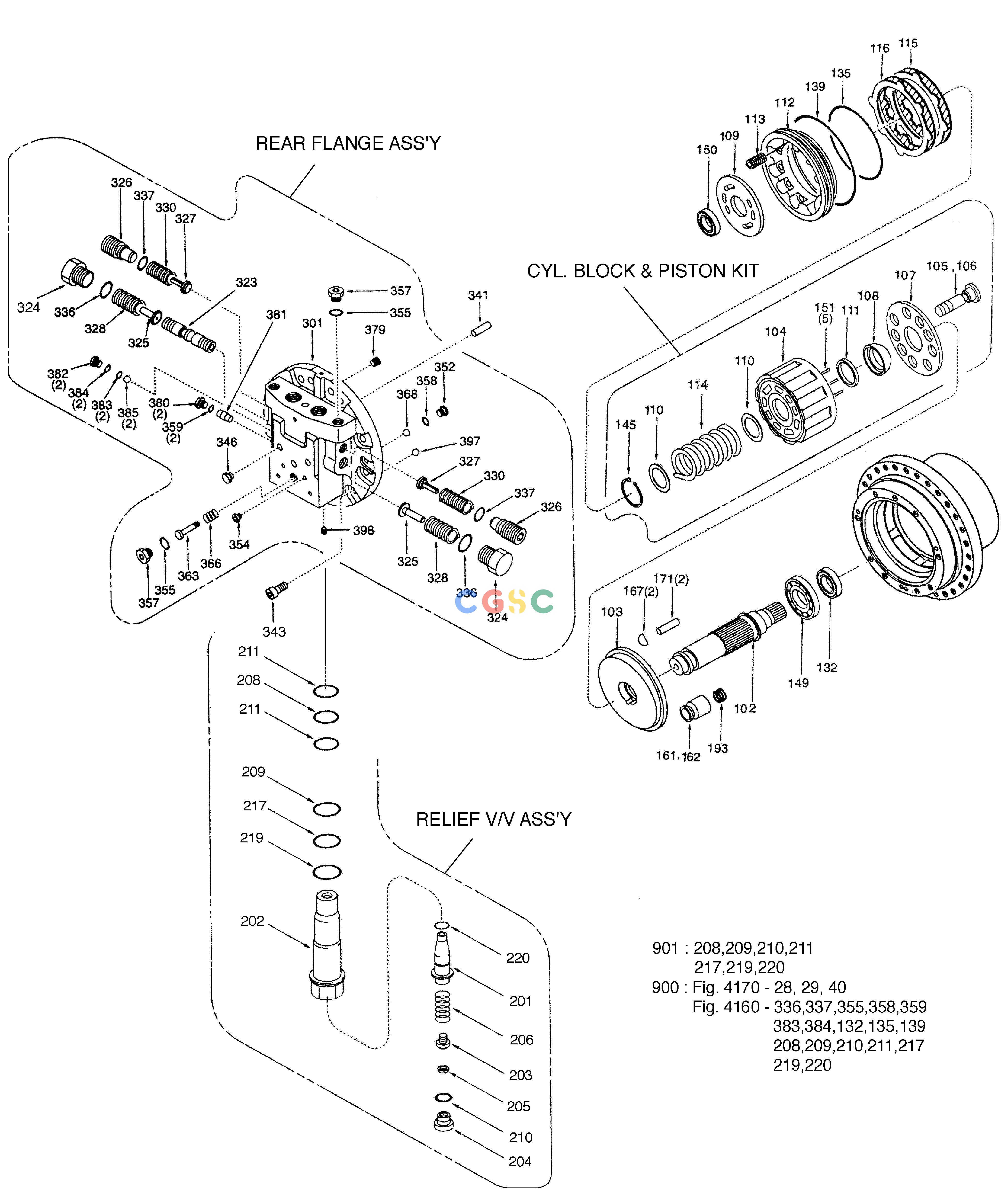 斗山零件查询TRAVEL MOTOR SOLAR 175LC-V Doosan parts catalog online