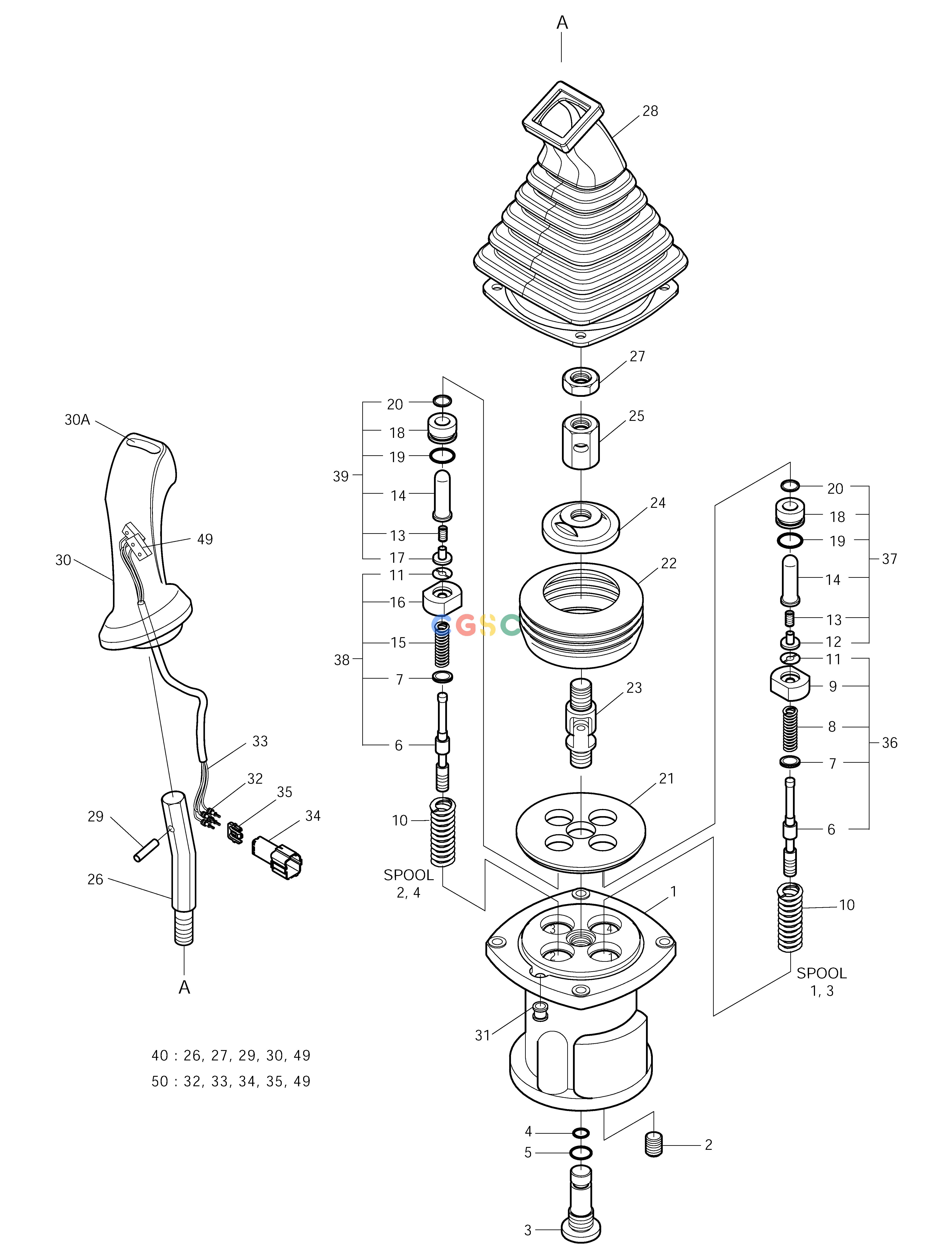 斗山零件查询REMOTE CONTROL VALVE SOLAR 175LC-V Doosan parts catalog online