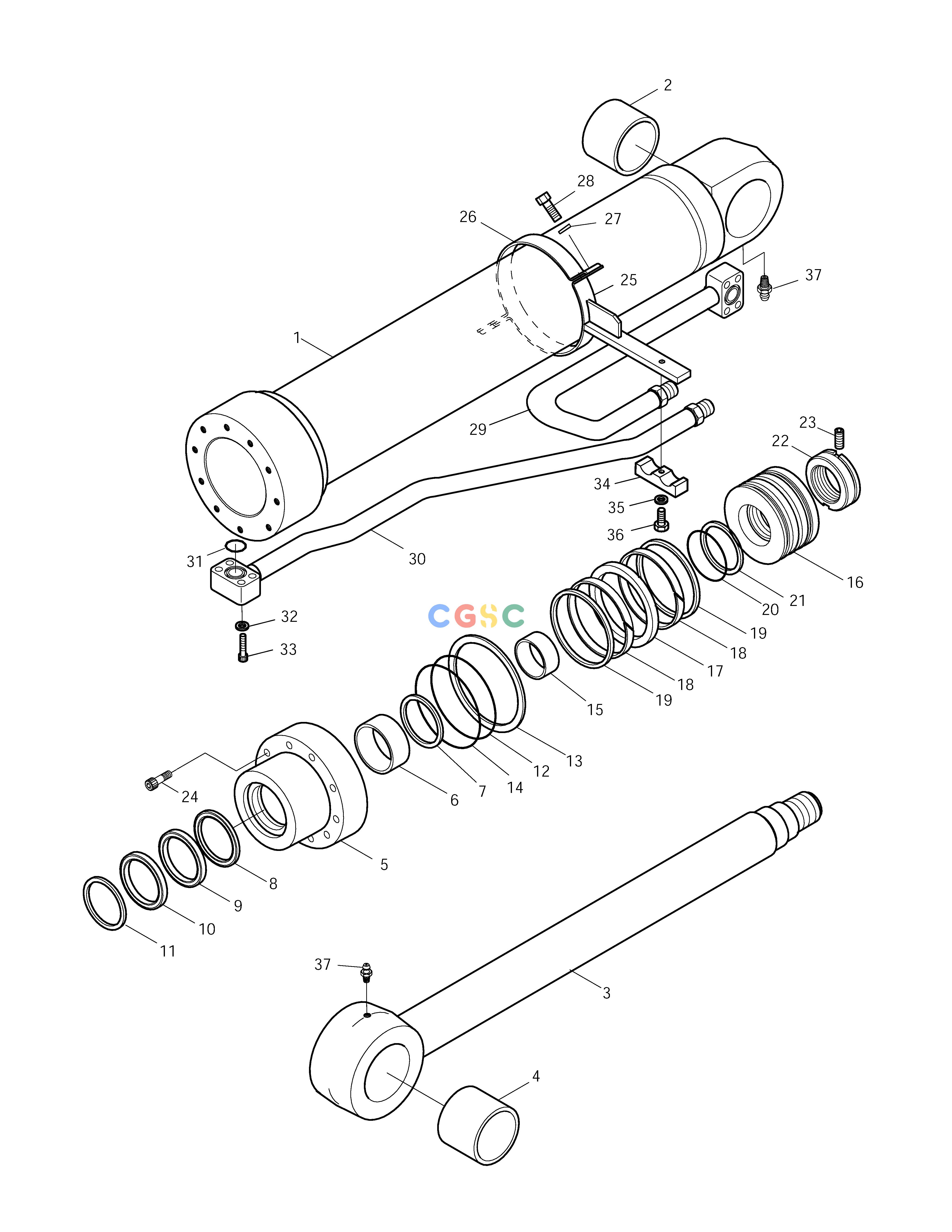 斗山零件查询BOOM CYLINDER(R.H)-LOCK VALVE SOLAR 175LC-V Doosan parts catalog online