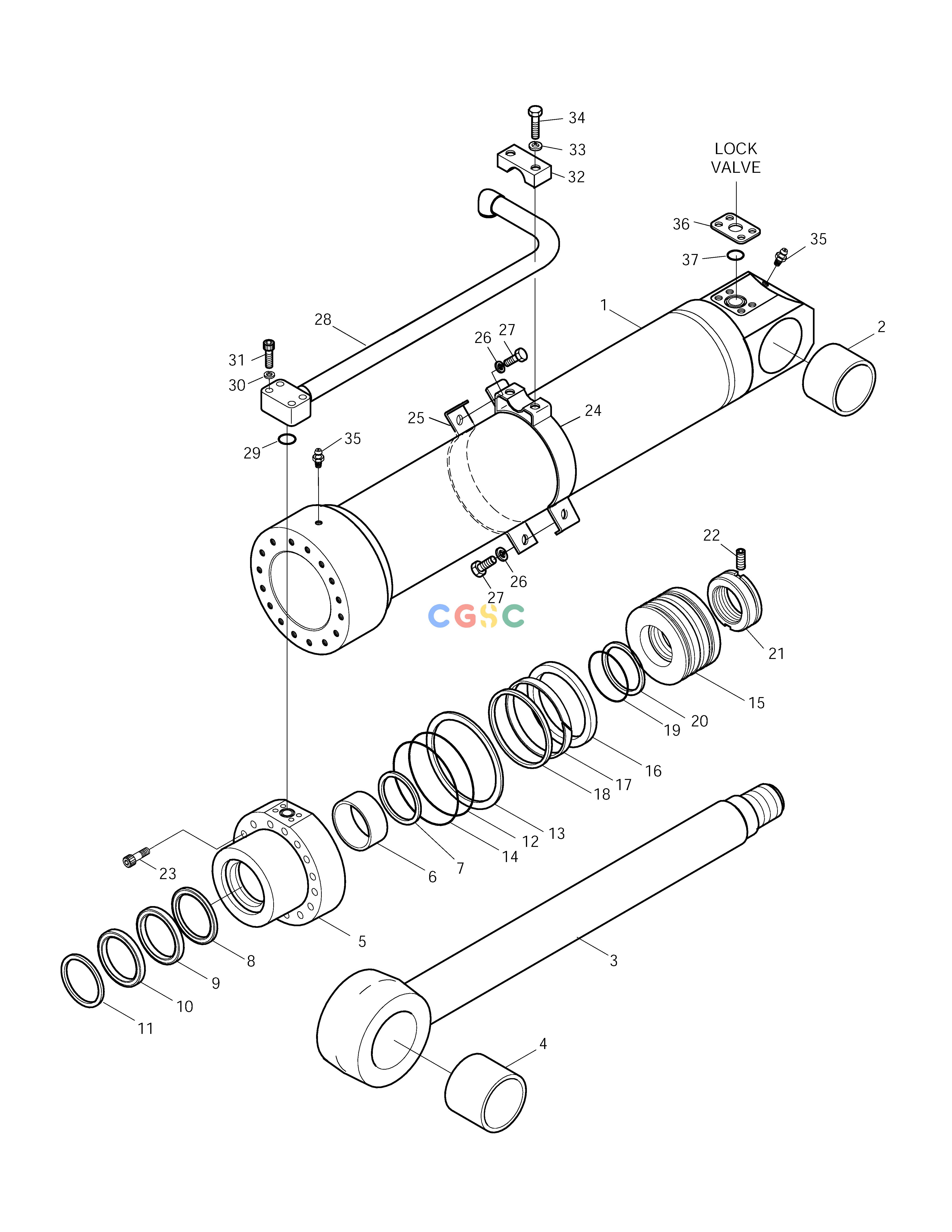 斗山零件查询ARTI.BOOM CYLINDER-LOCK VALVE SOLAR 175LC-V Doosan parts catalog online
