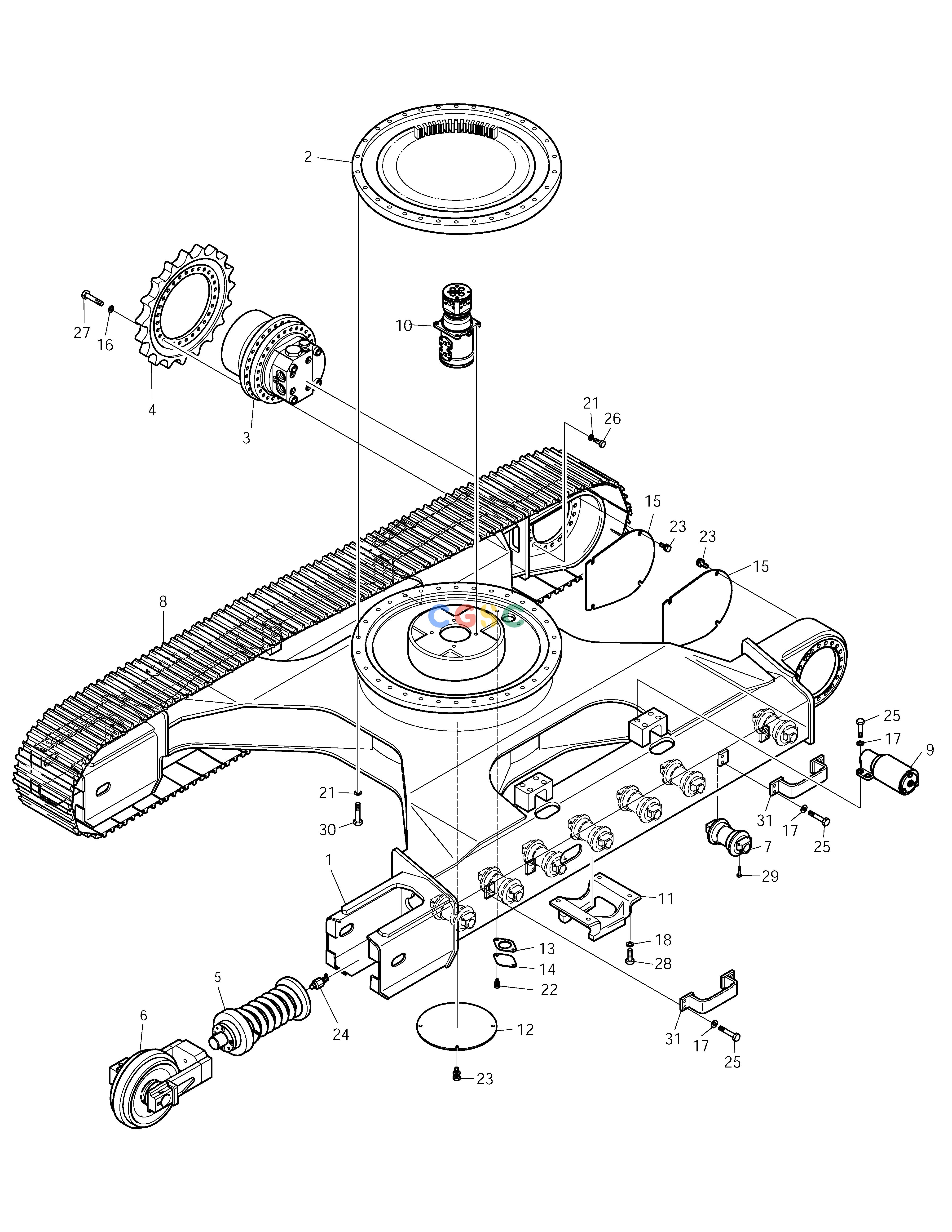 斗山零件查询TRACK ASS'Y-NARROW SOLAR 175LC-V Doosan parts catalog online