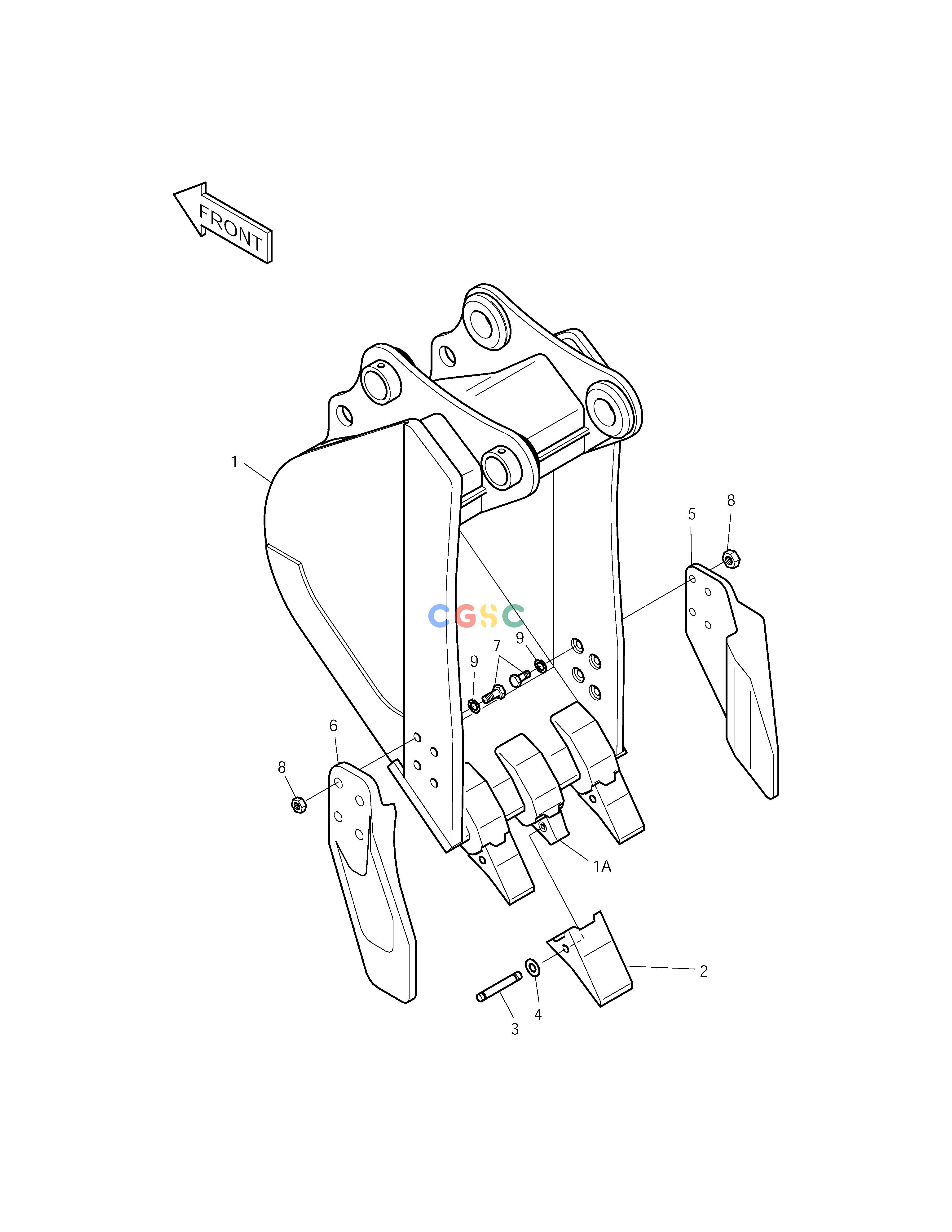 斗山零件查询BUCKET-0.45m³ SOLAR 175LC-V Doosan parts catalog online