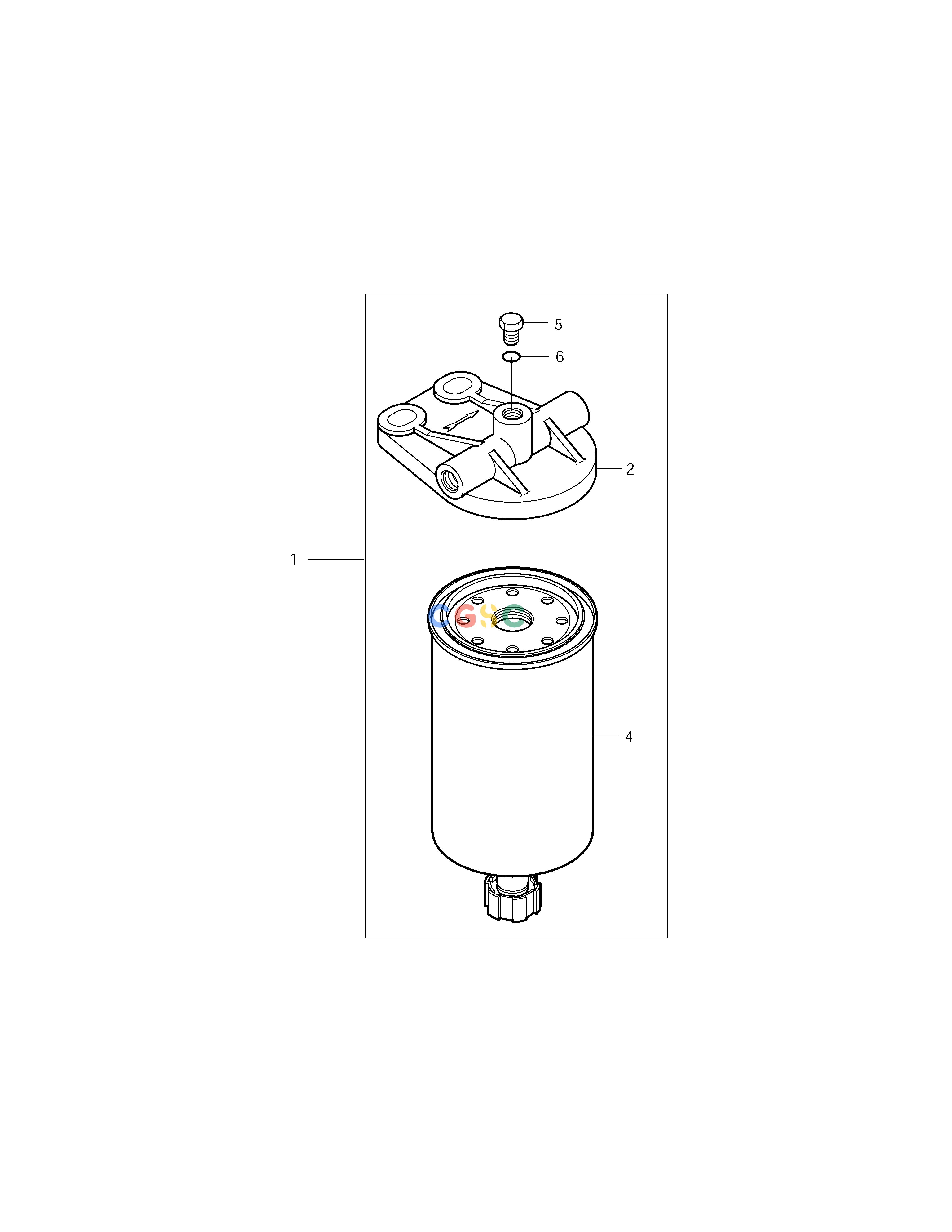 斗山零件查询FUEL FILTER SOLAR 170LC-V Doosan parts catalog online