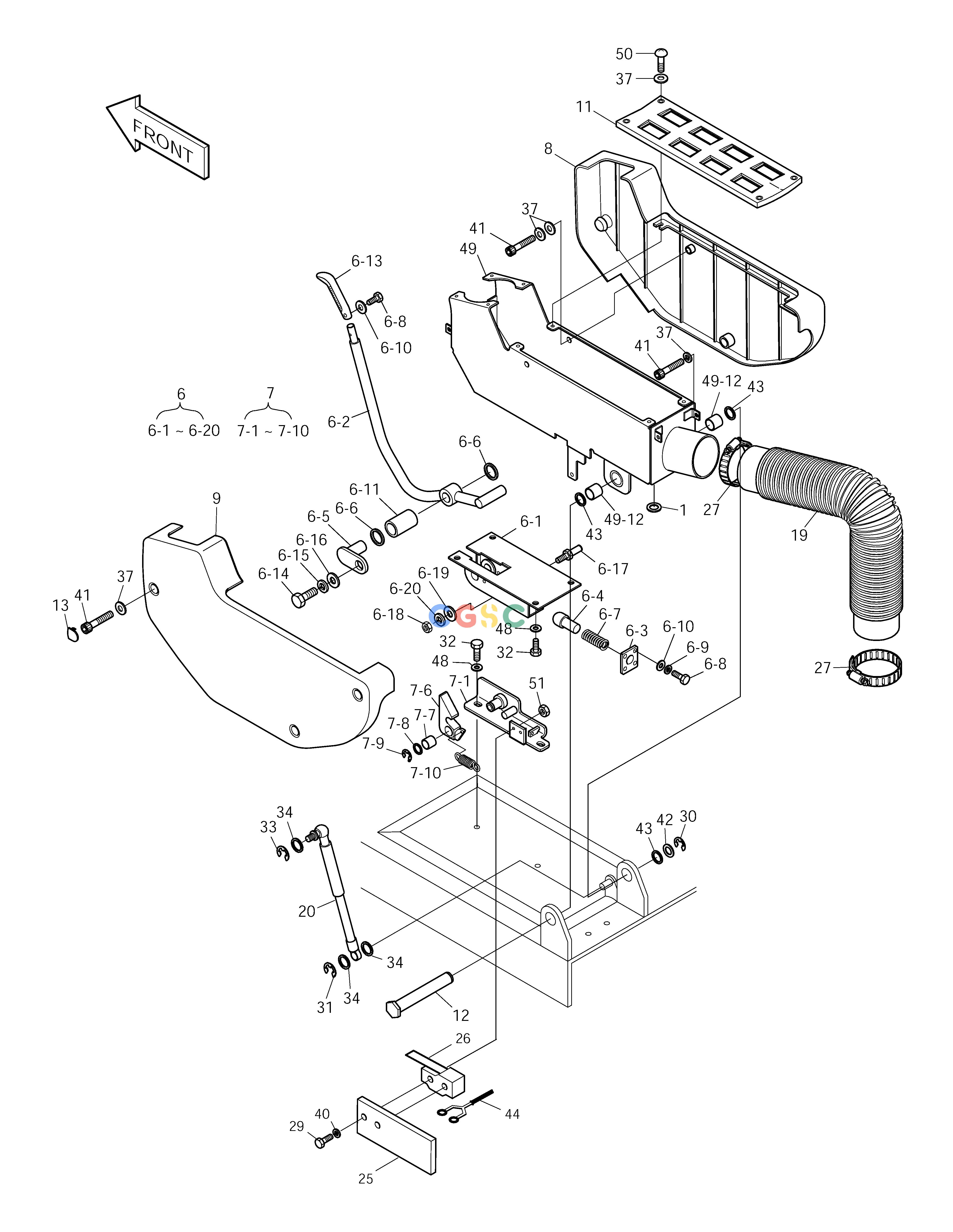 斗山零件查询CONTROL STAND-L.H SOLAR 170LC-V Doosan parts catalog online