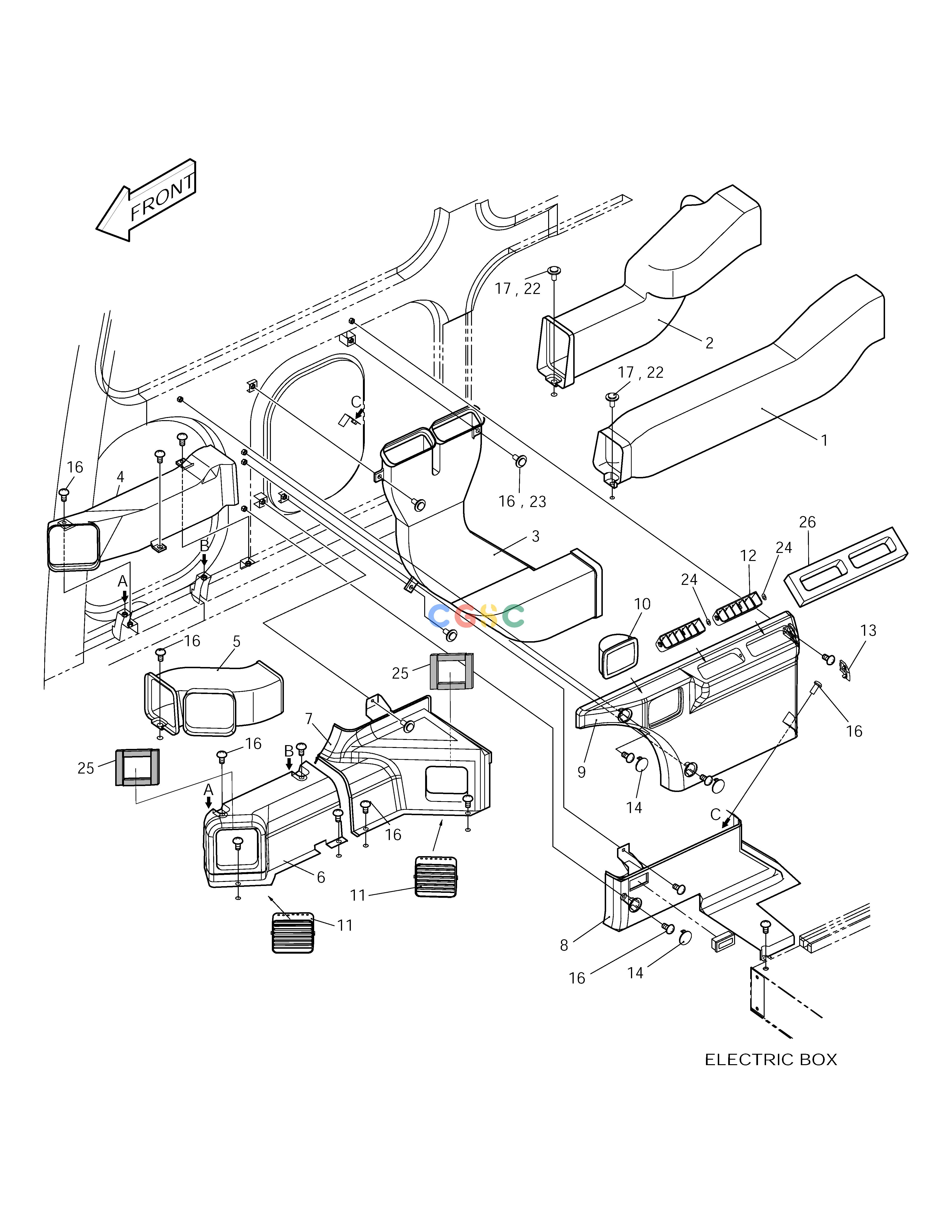 斗山零件查询DUCT COVER SOLAR 170LC-V Doosan parts catalog online