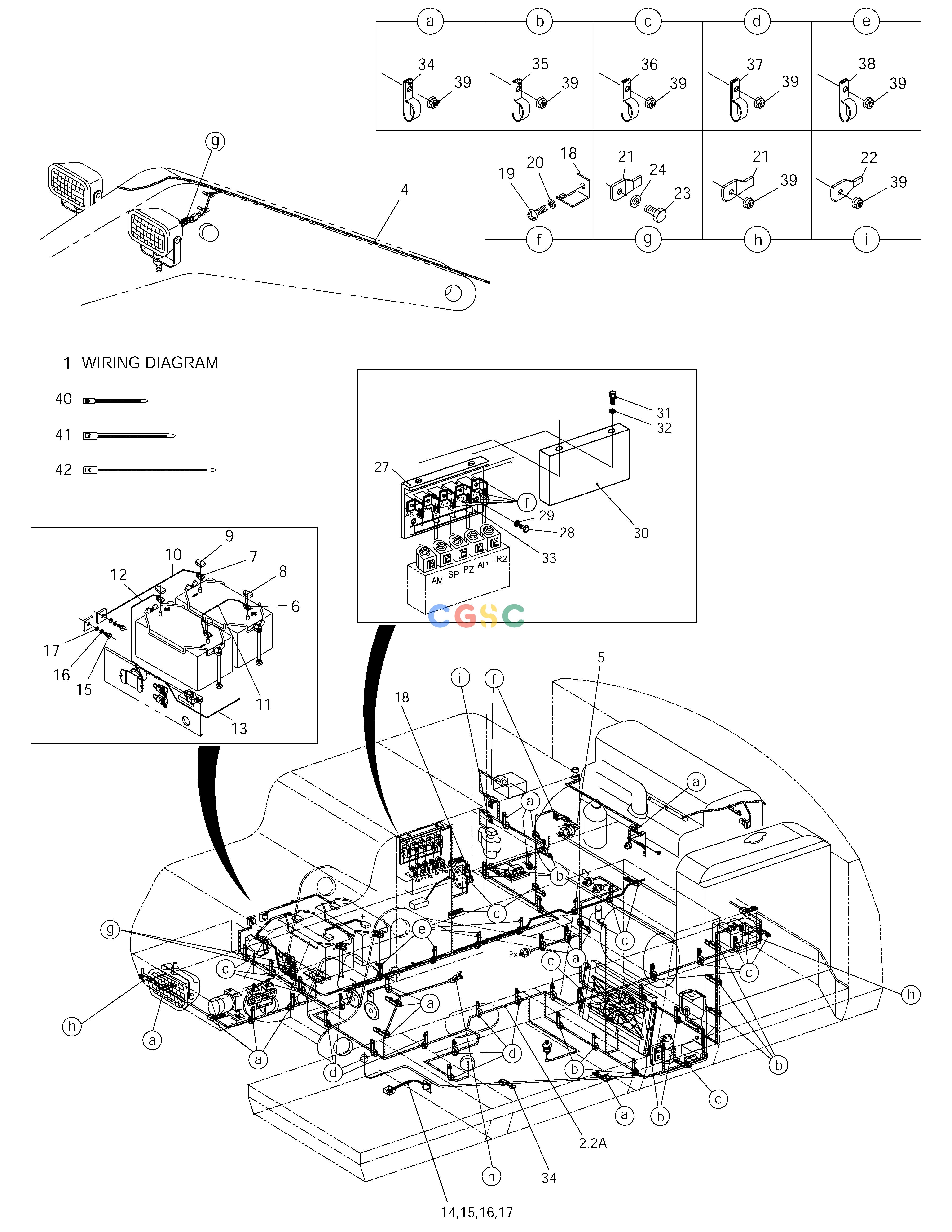 斗山零件查询ELECTRIC WIRING(1)-RELATED PARTS SOLAR 170LC-V Doosan parts catalog online