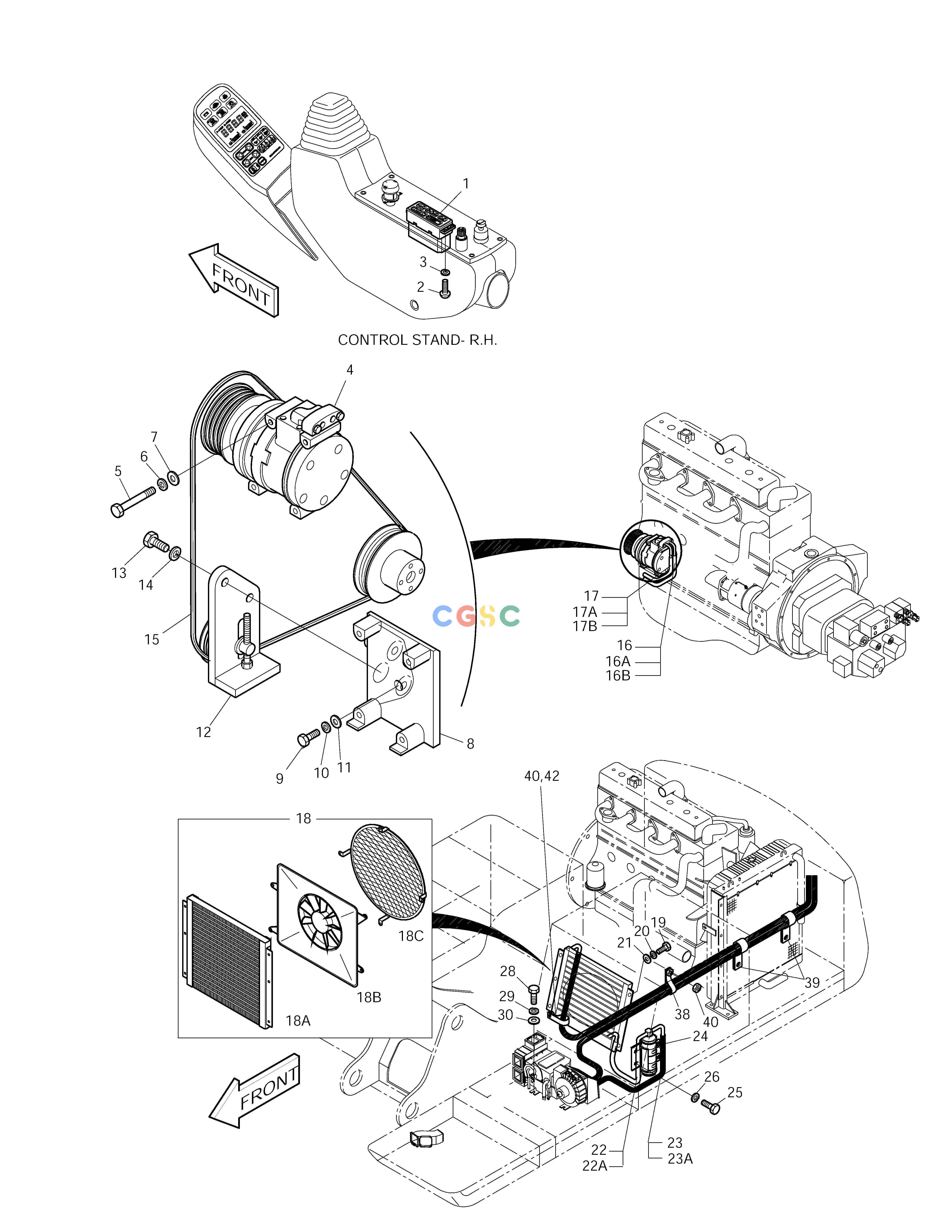 斗山零件查询AIRCONDITIONER(1) SOLAR 170LC-V Doosan parts catalog online
