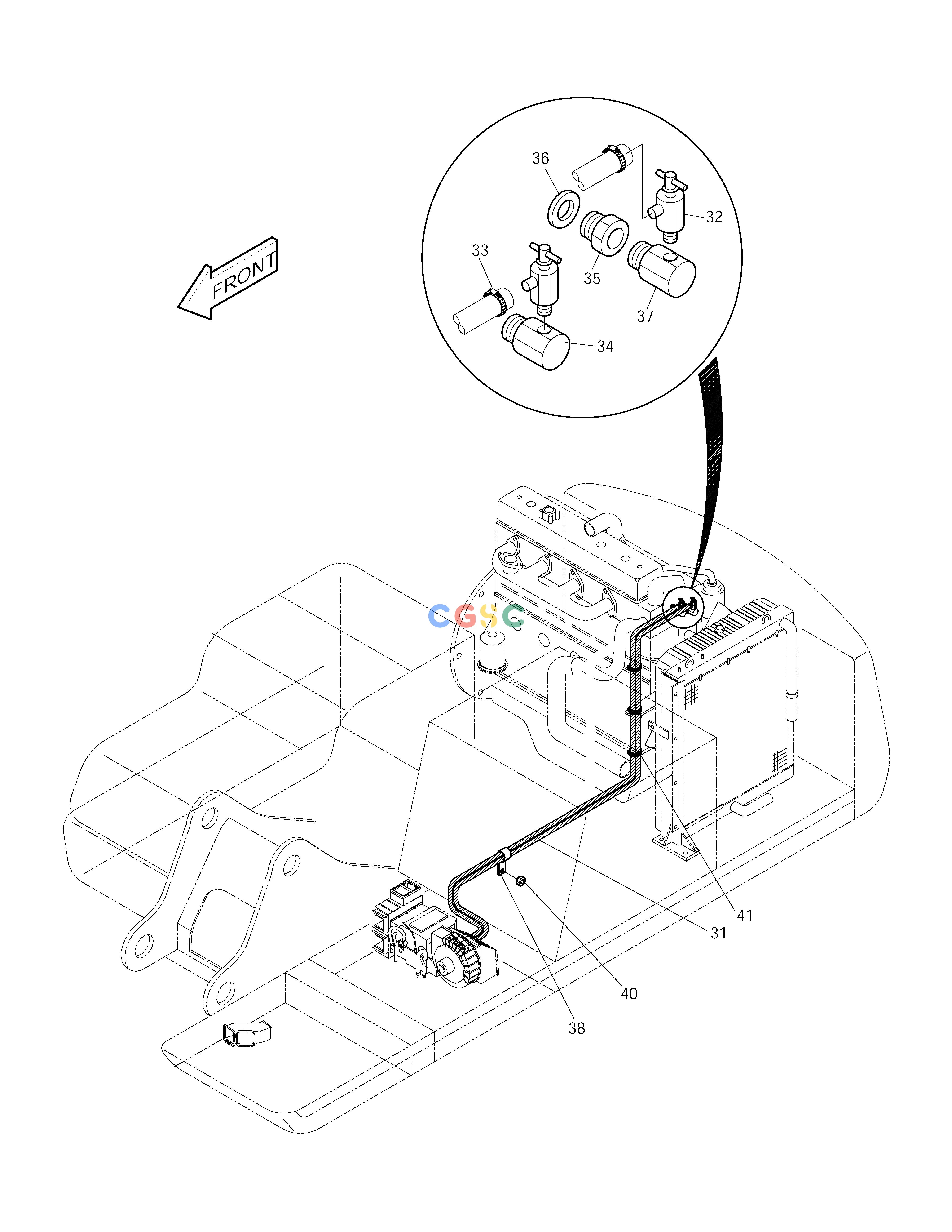 斗山零件查询HEATER PIPING SOLAR 170LC-V Doosan parts catalog online