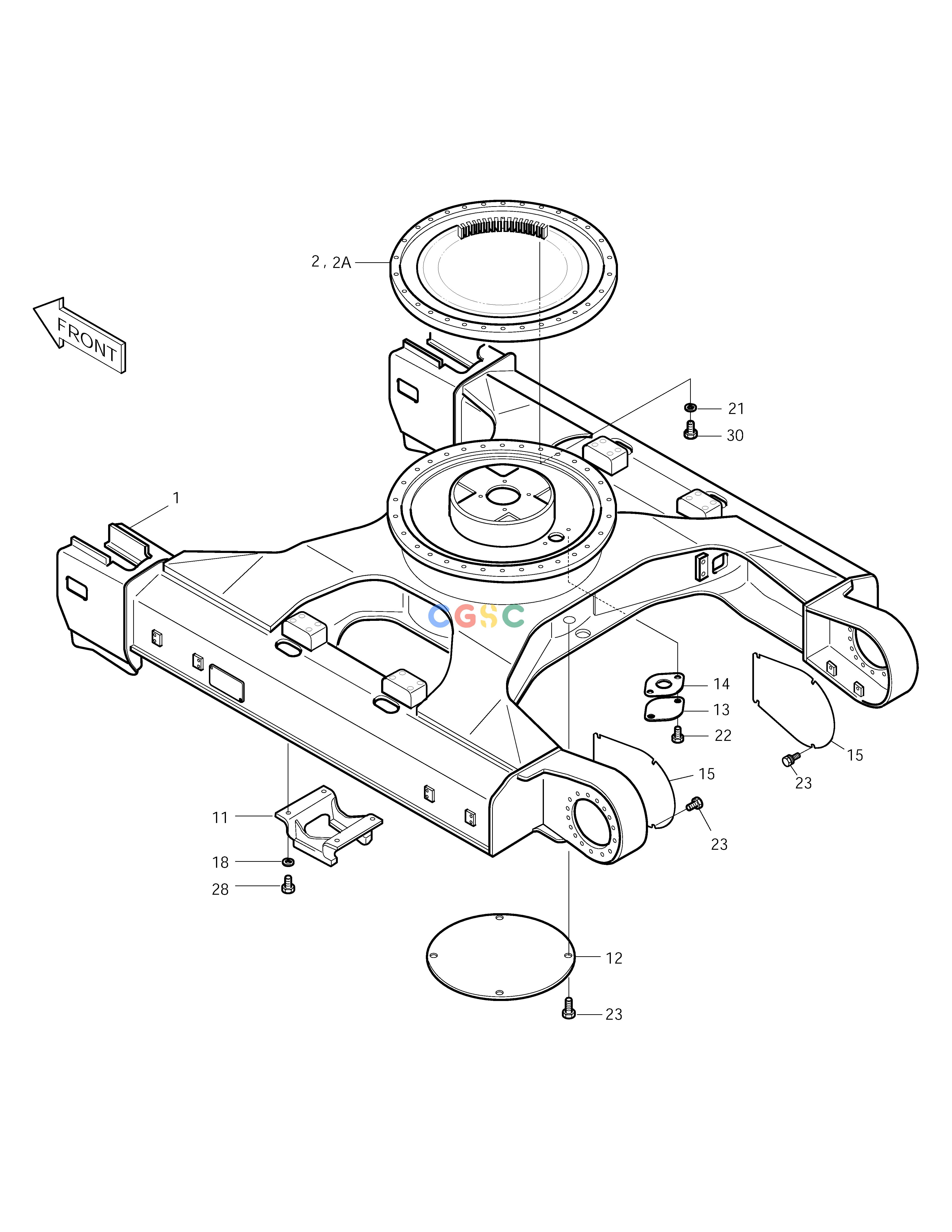 斗山零件查询TRACK FRAME SOLAR 170LC-V Doosan parts catalog online