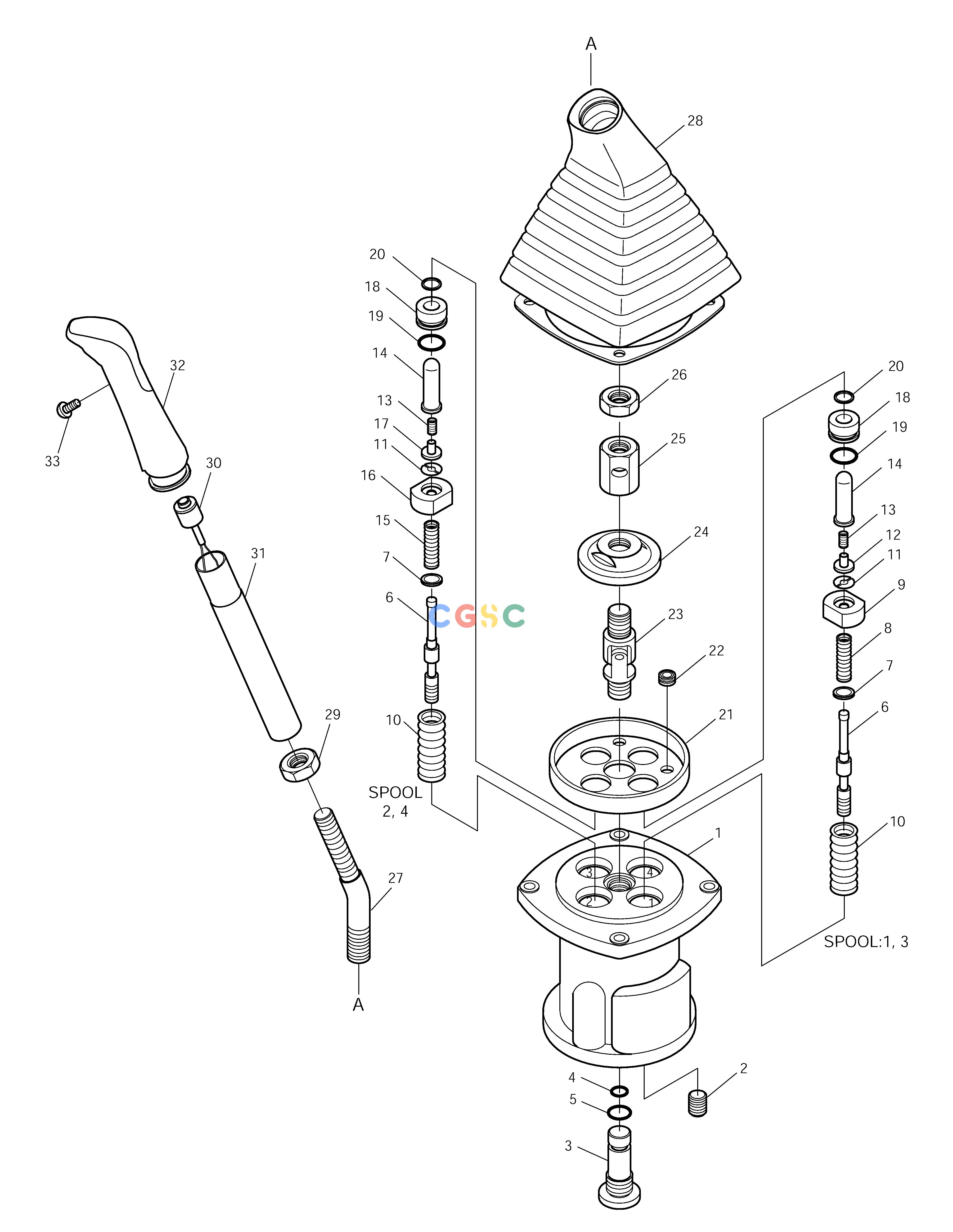 斗山零件查询REMOTE CONTROL VALVE SOLAR 170LC-V Doosan parts catalog online