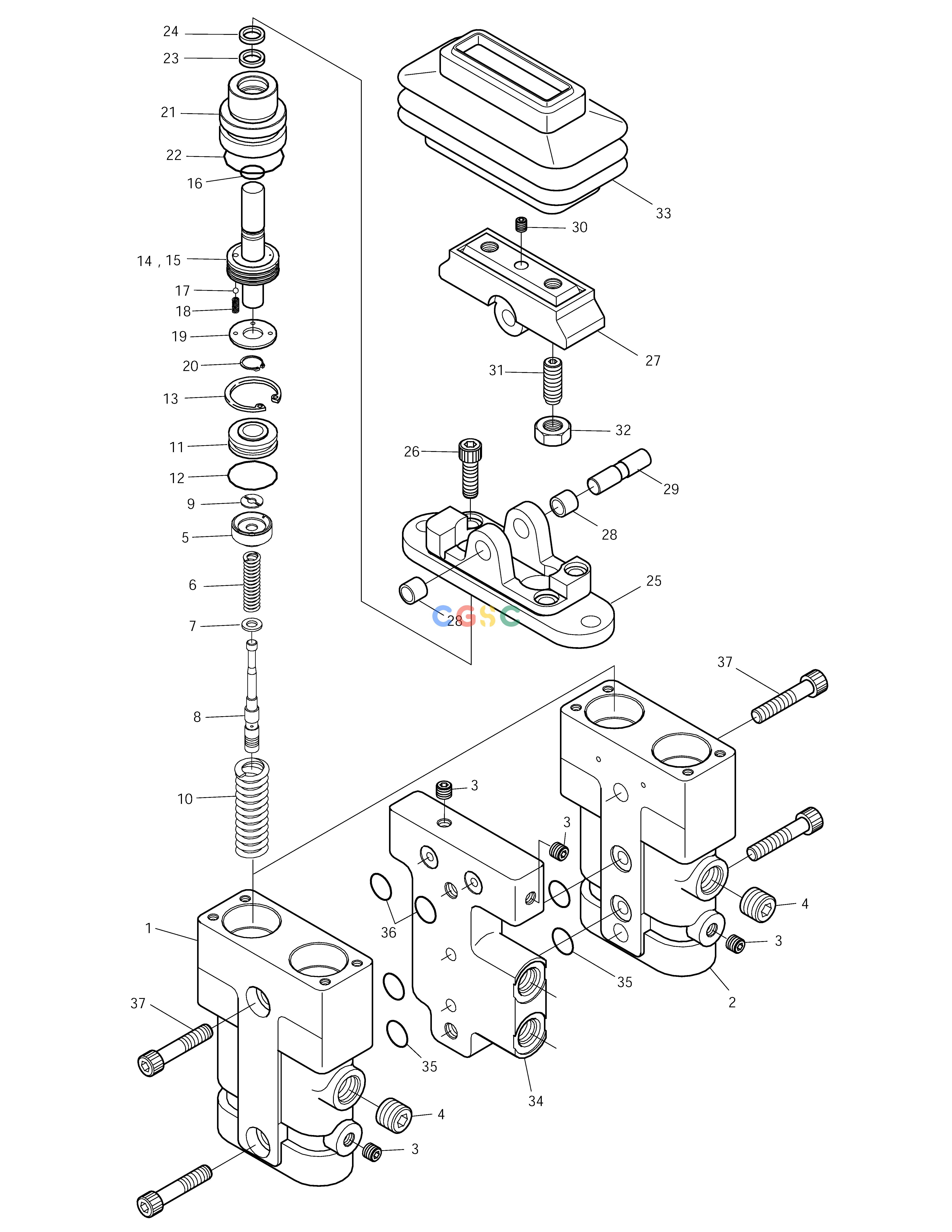 斗山零件查询PEDAL VALVE SOLAR 170LC-V Doosan parts catalog online
